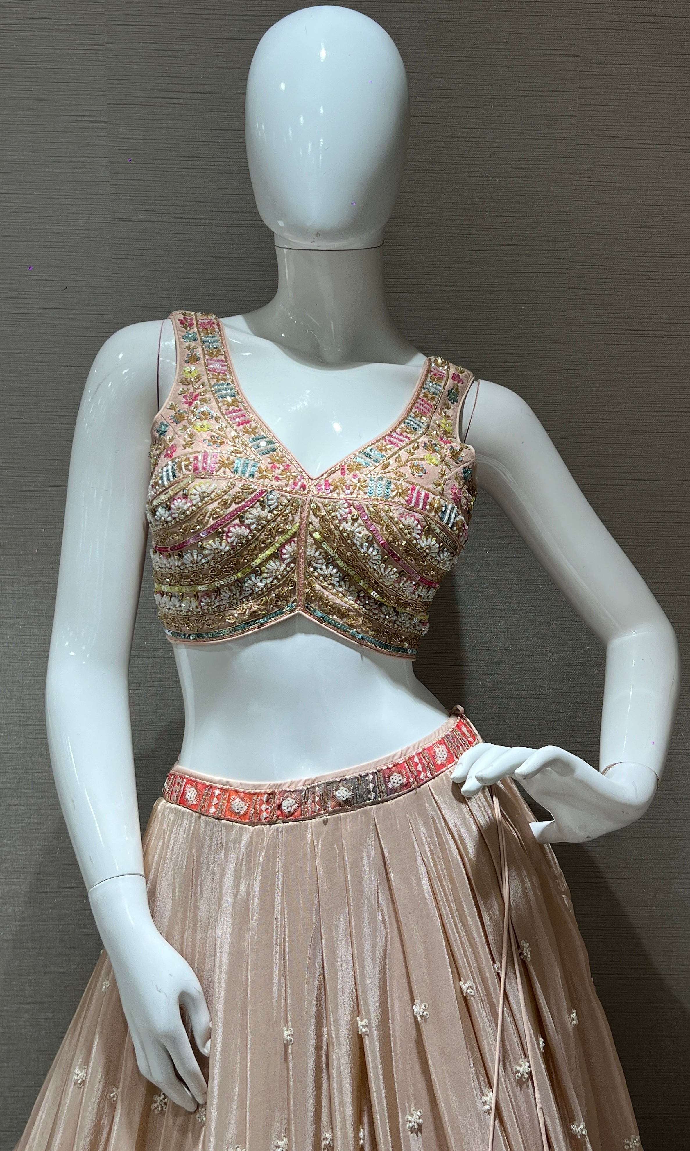 Peach Lehenga