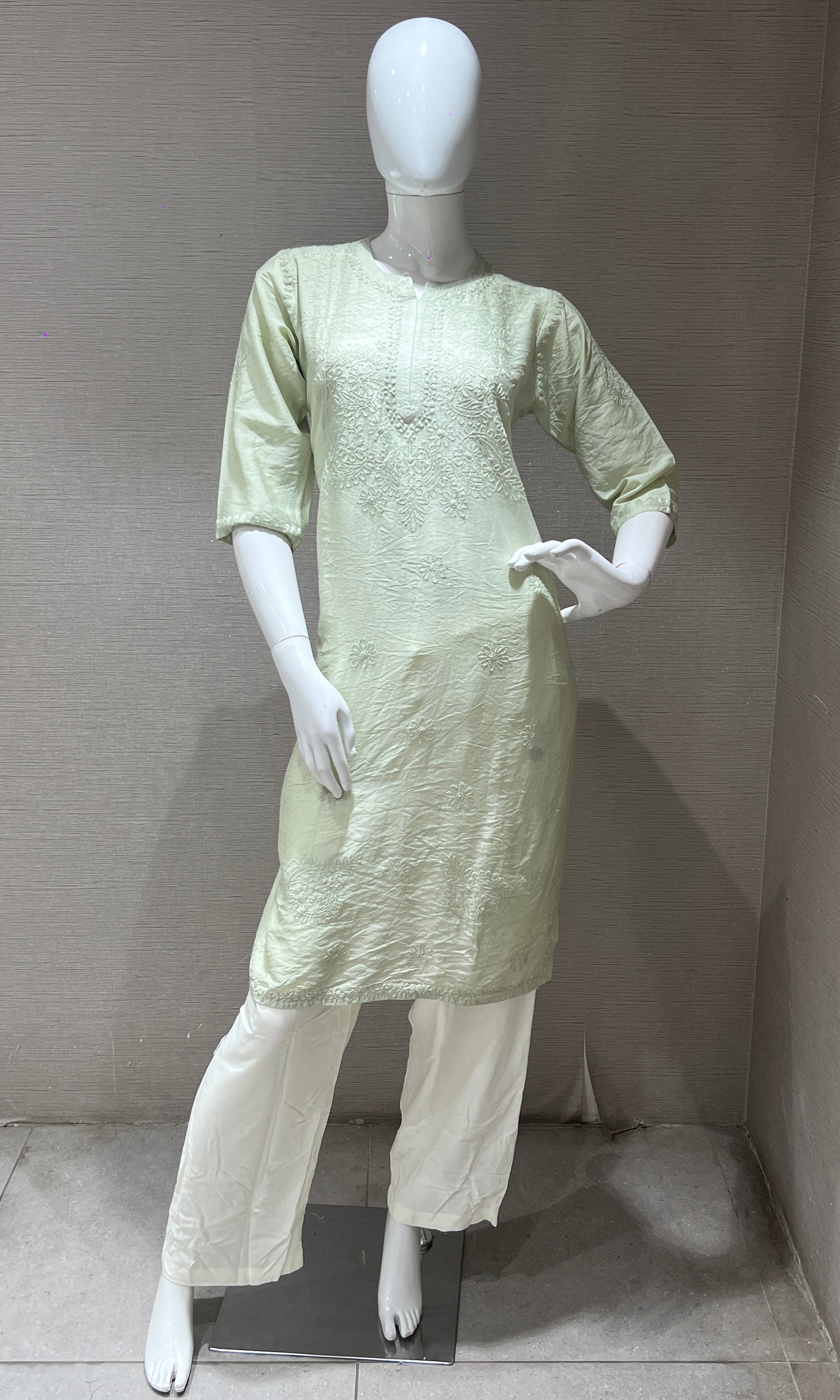 Pista green kurti