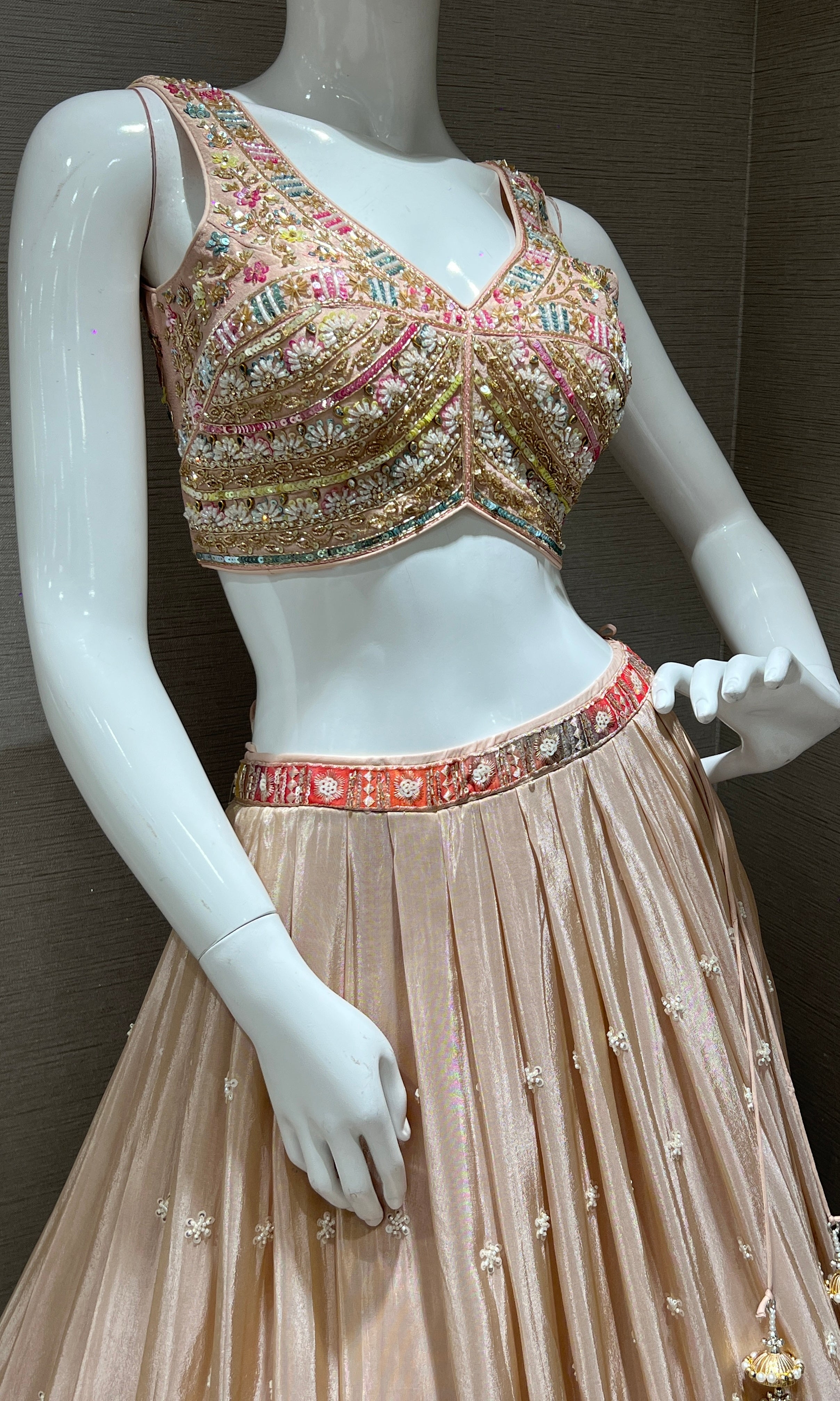 Peach Lehenga