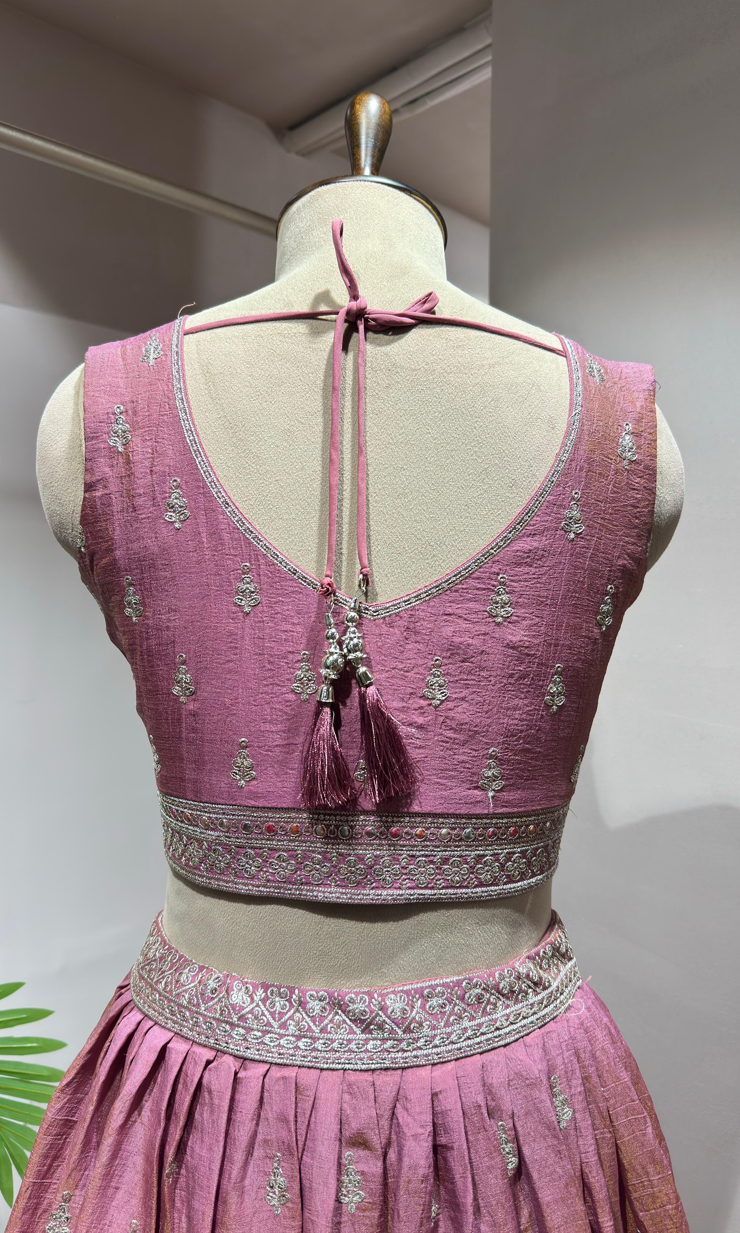 Onion pink Lehenga