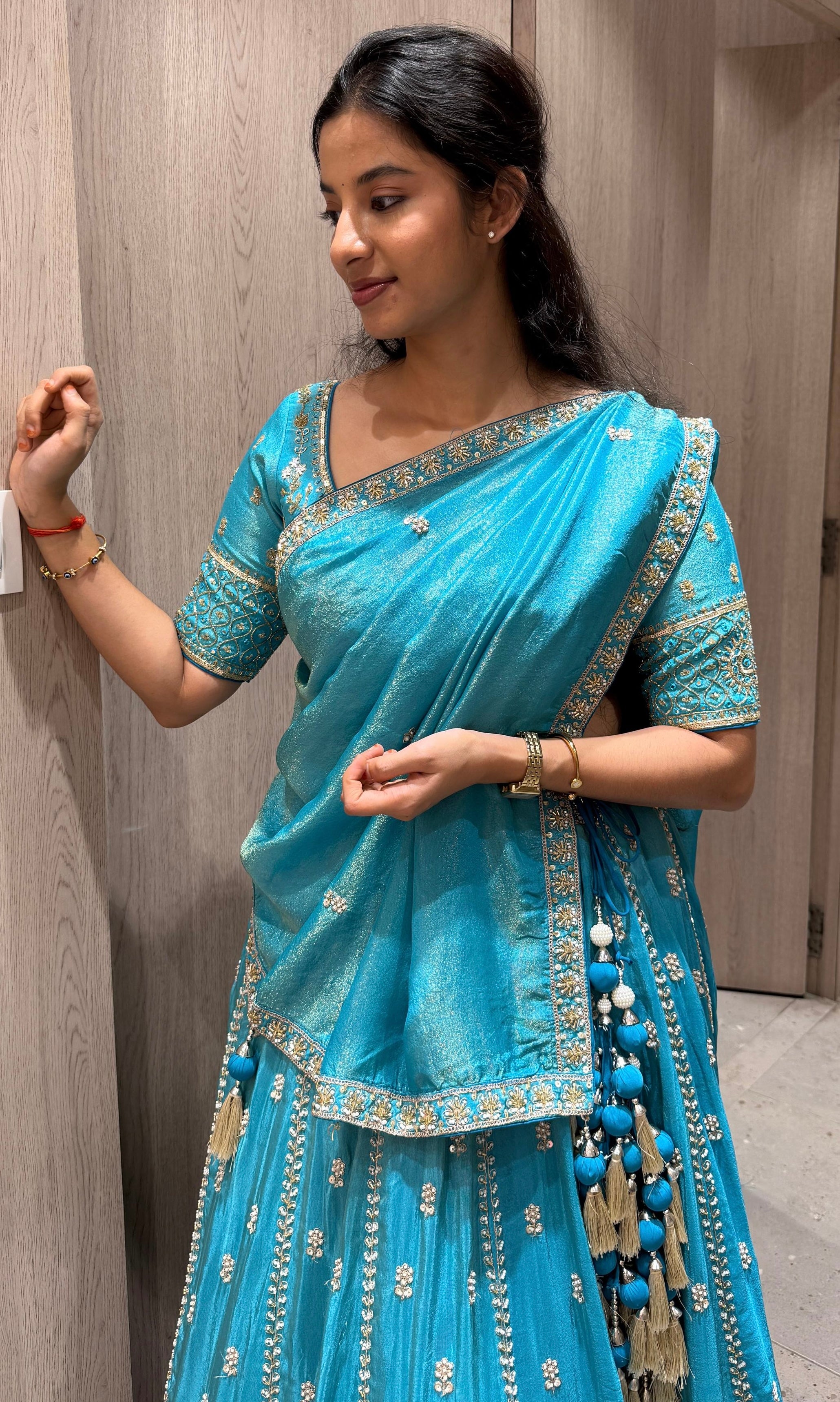 Blue lehanga