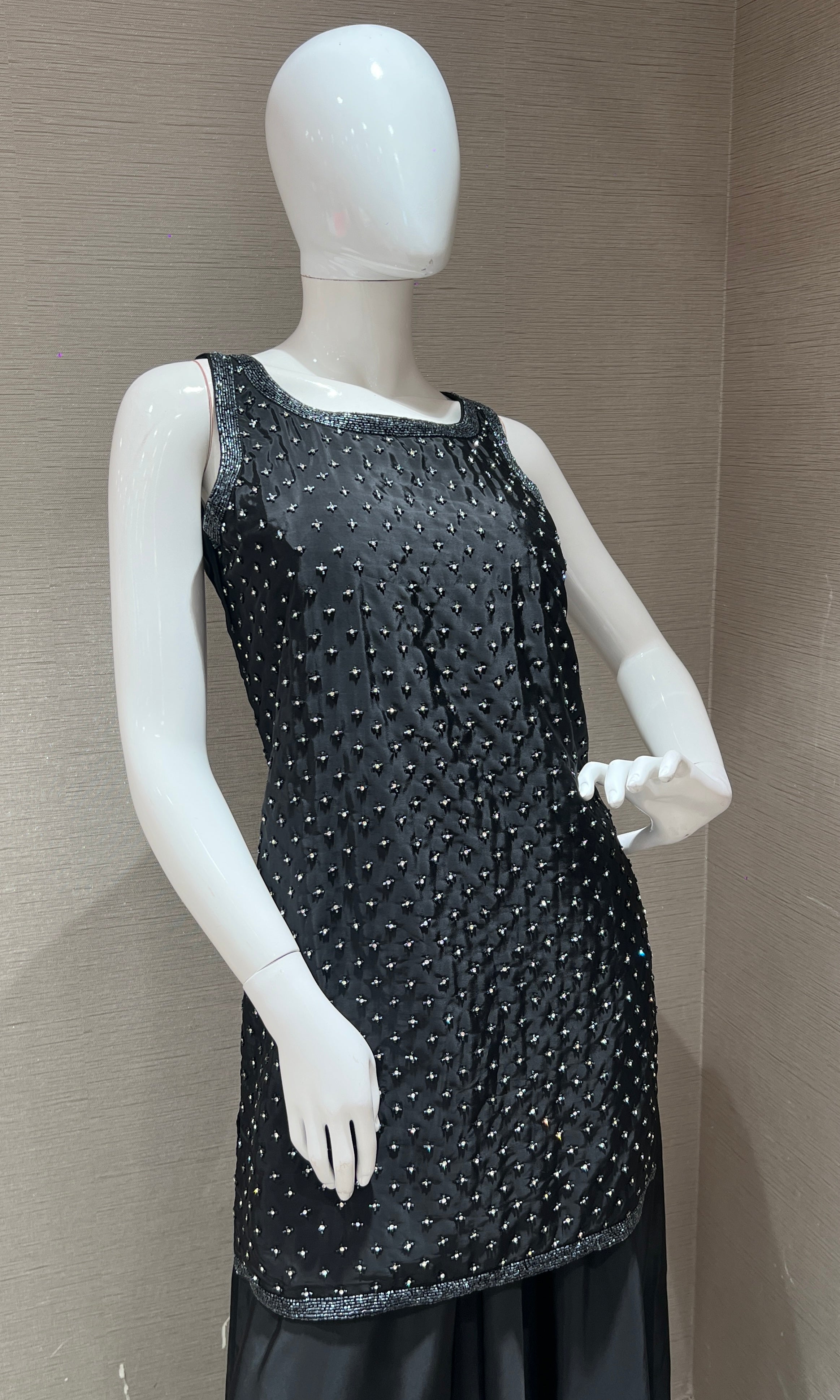 Noir Ruffle Palazzo Set
