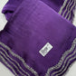 Purple saree 7777