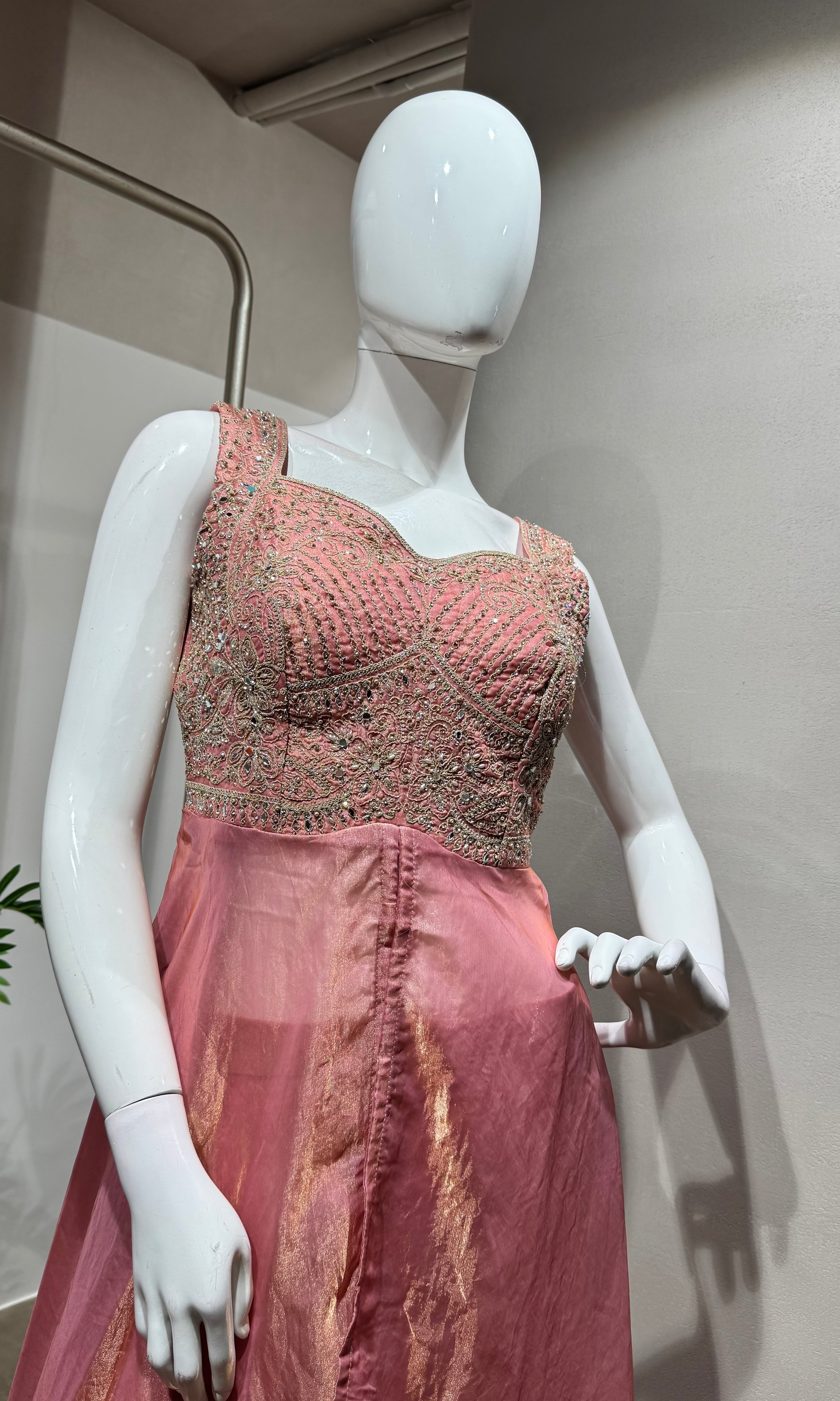 Pink Sequin PALAZZO SET with Dupatta