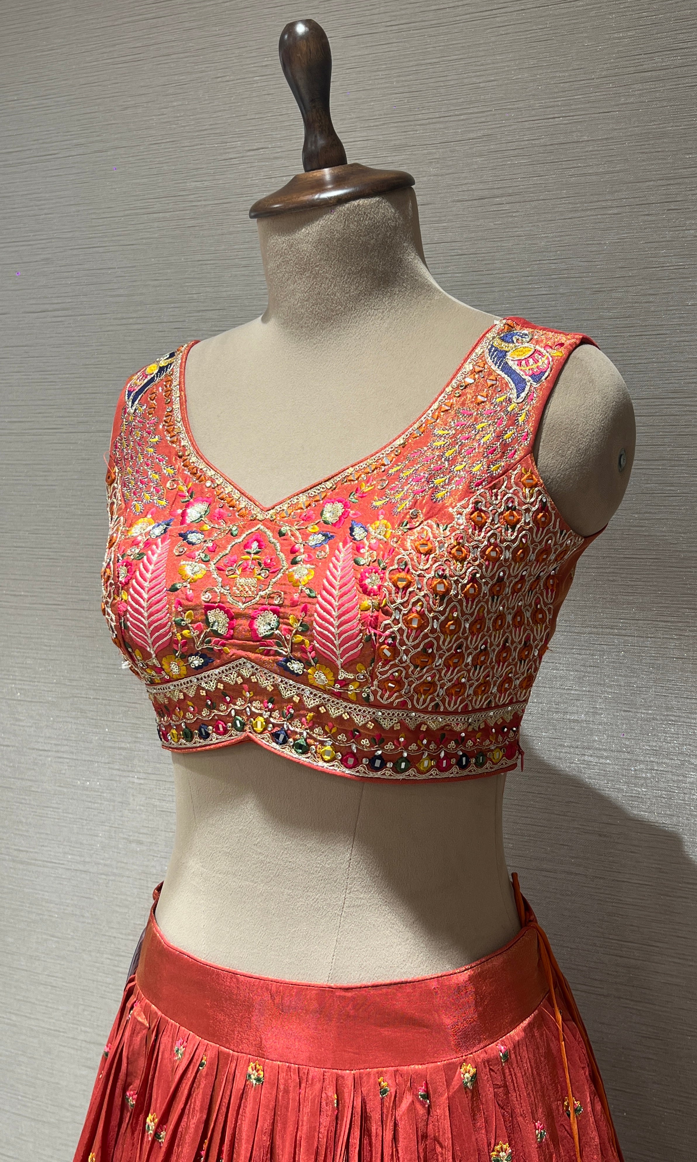Rust Lehenga