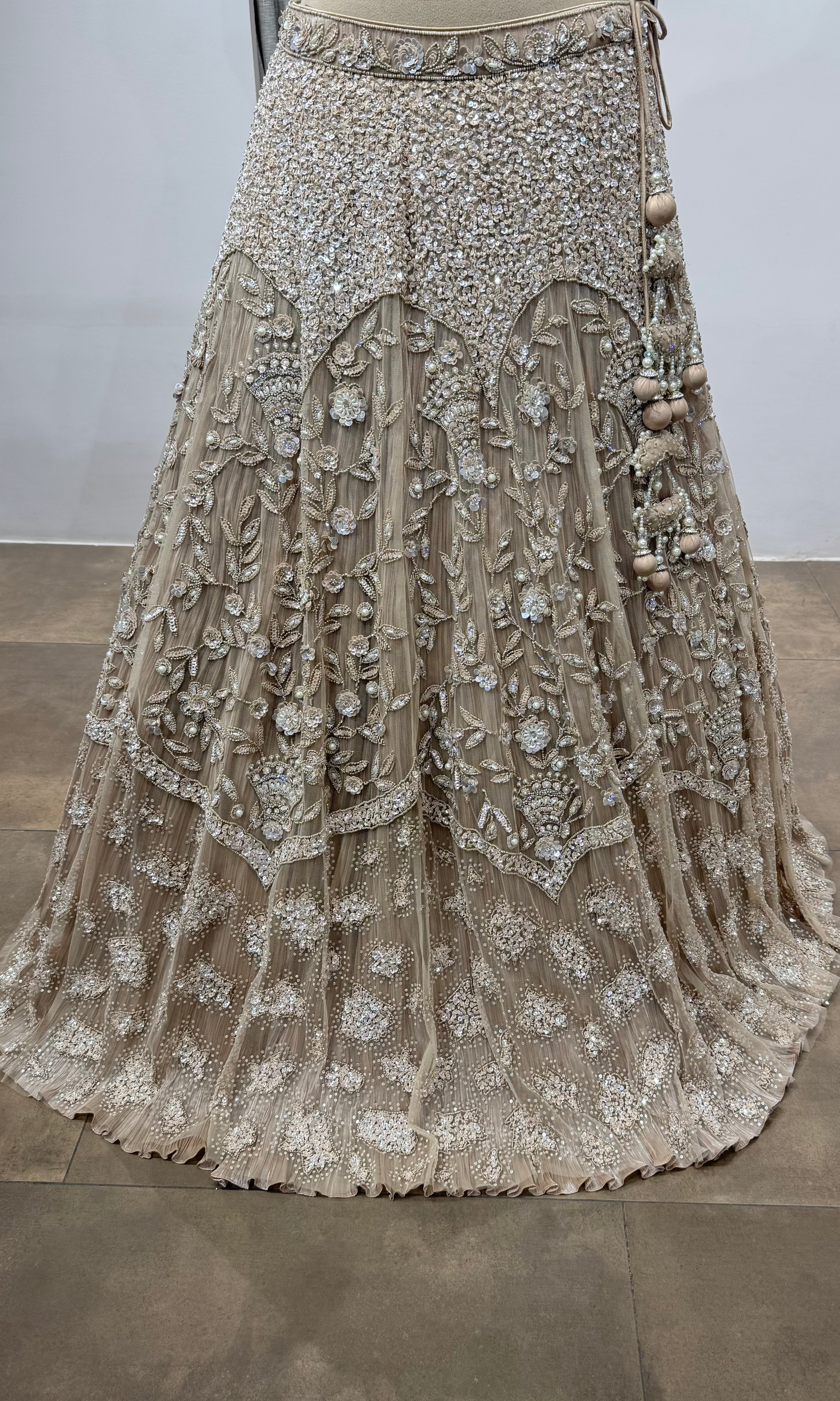 MOWE Silver Bridal Lehenga