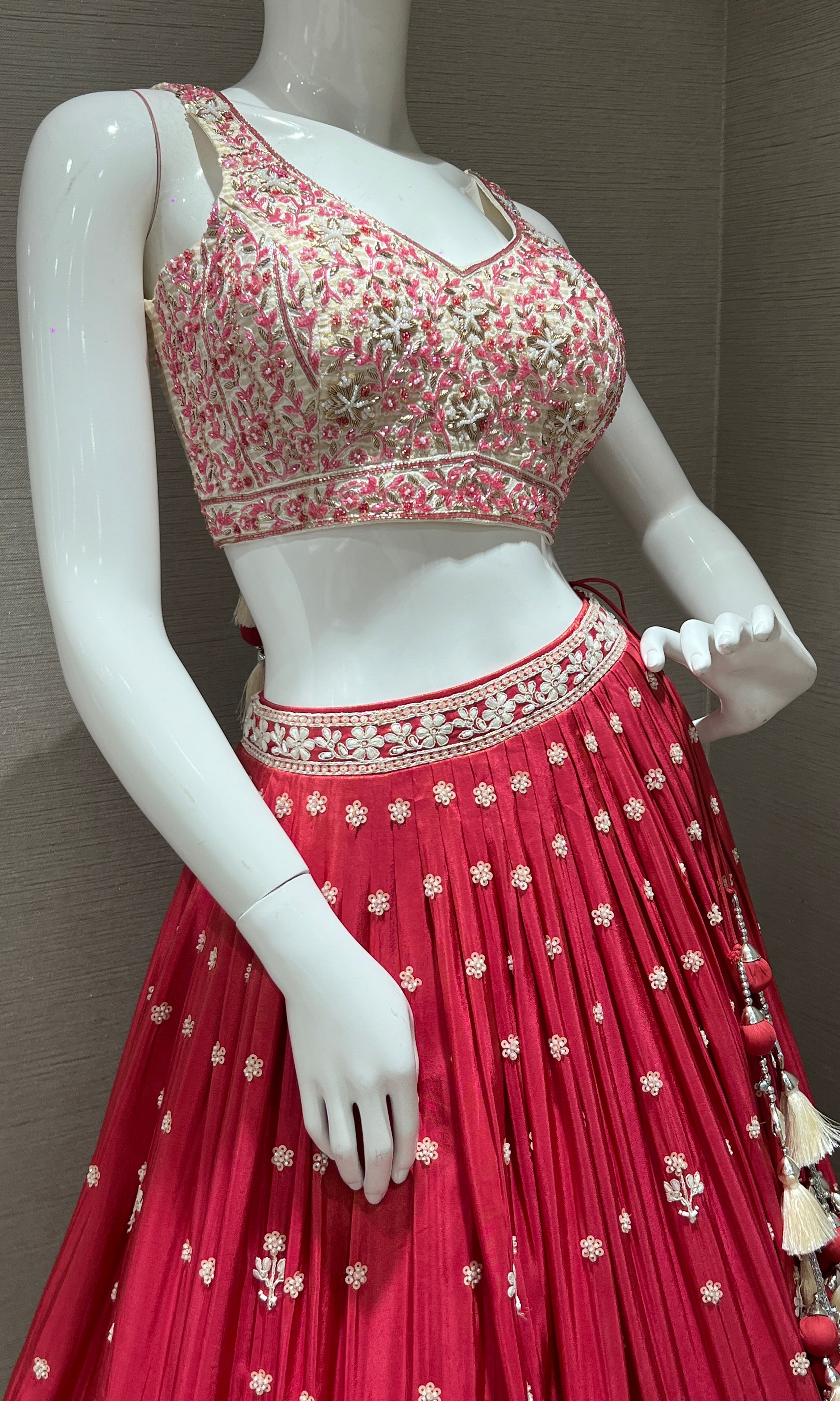 Rust orange Lehenga