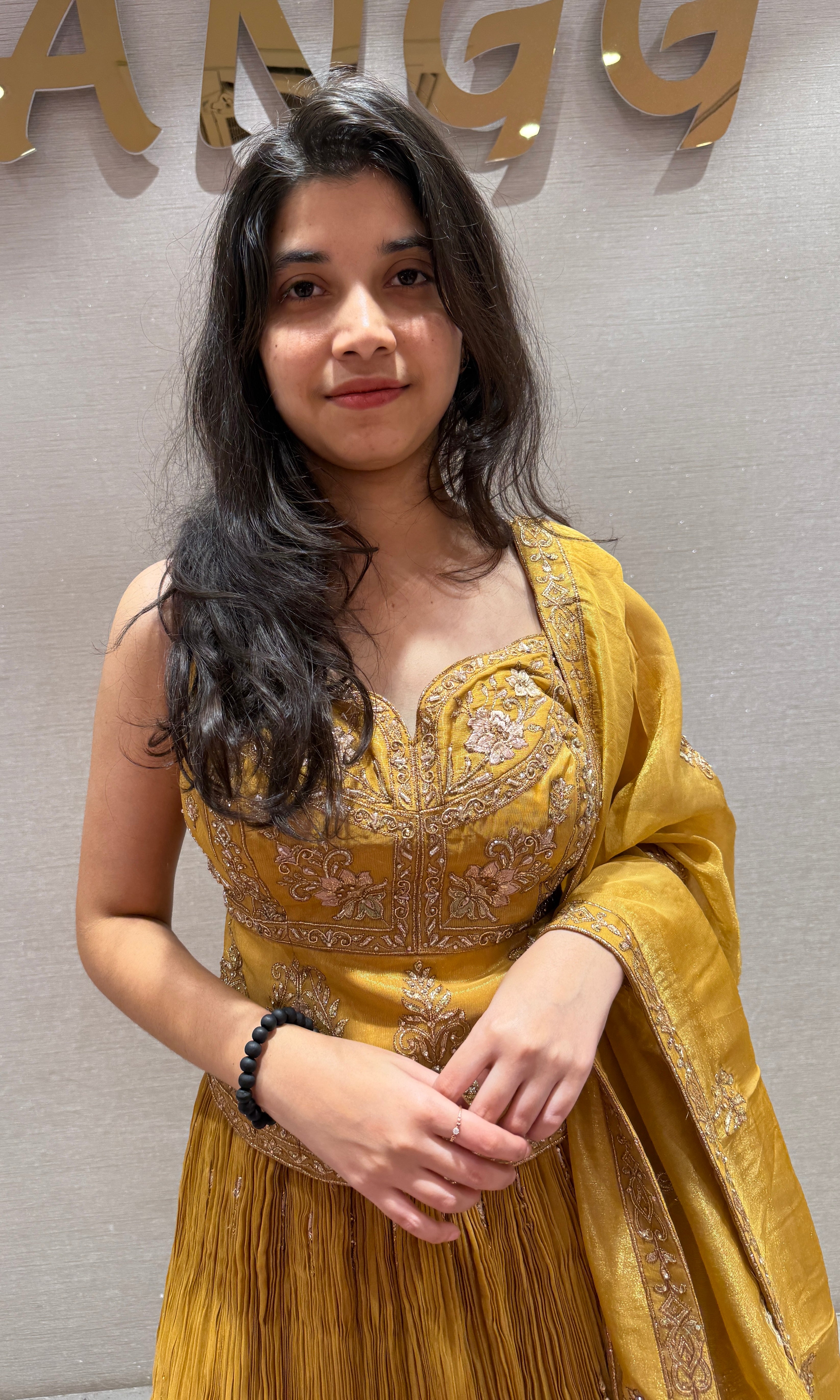 Mustard yellow Lehenga
