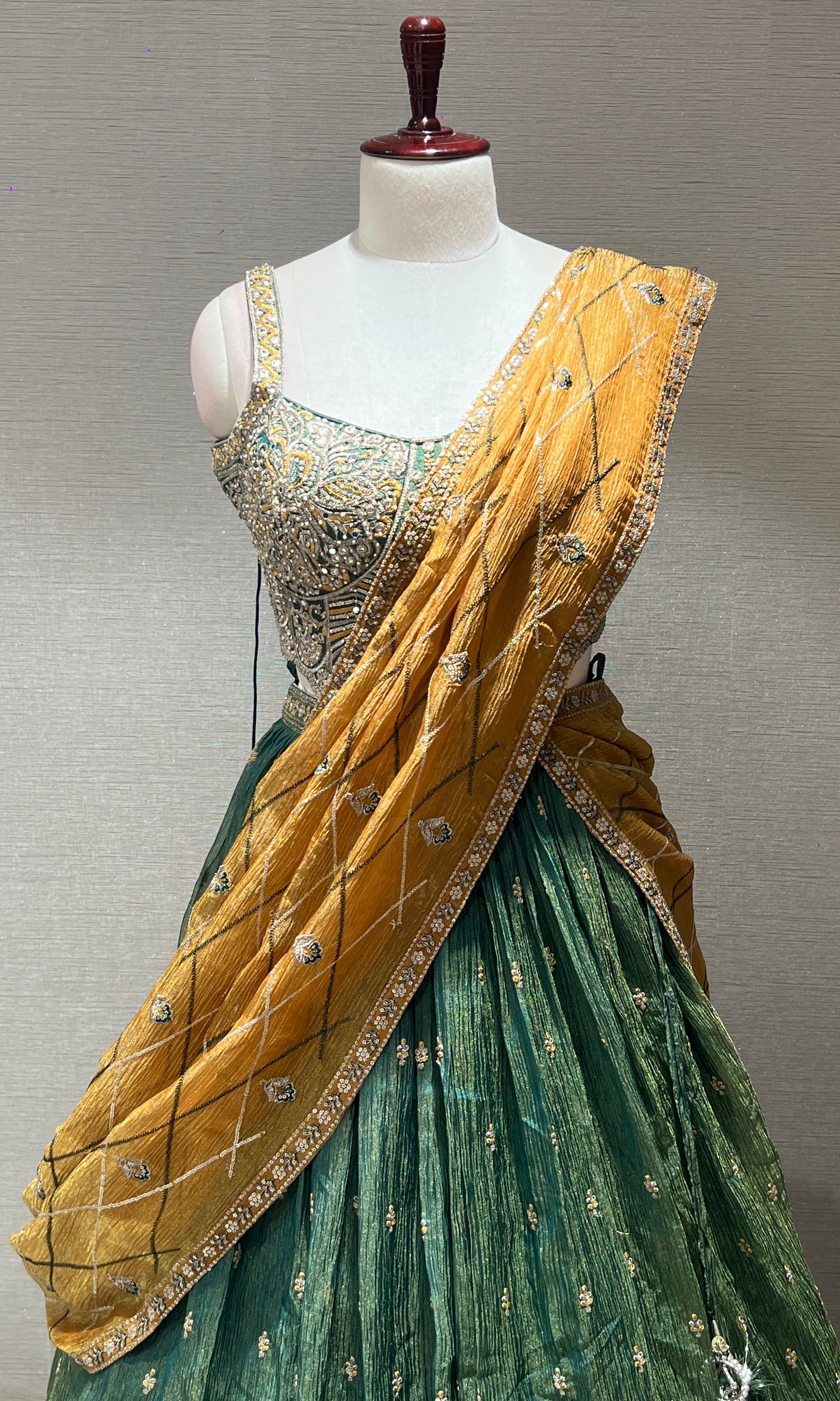 Green Lehenga