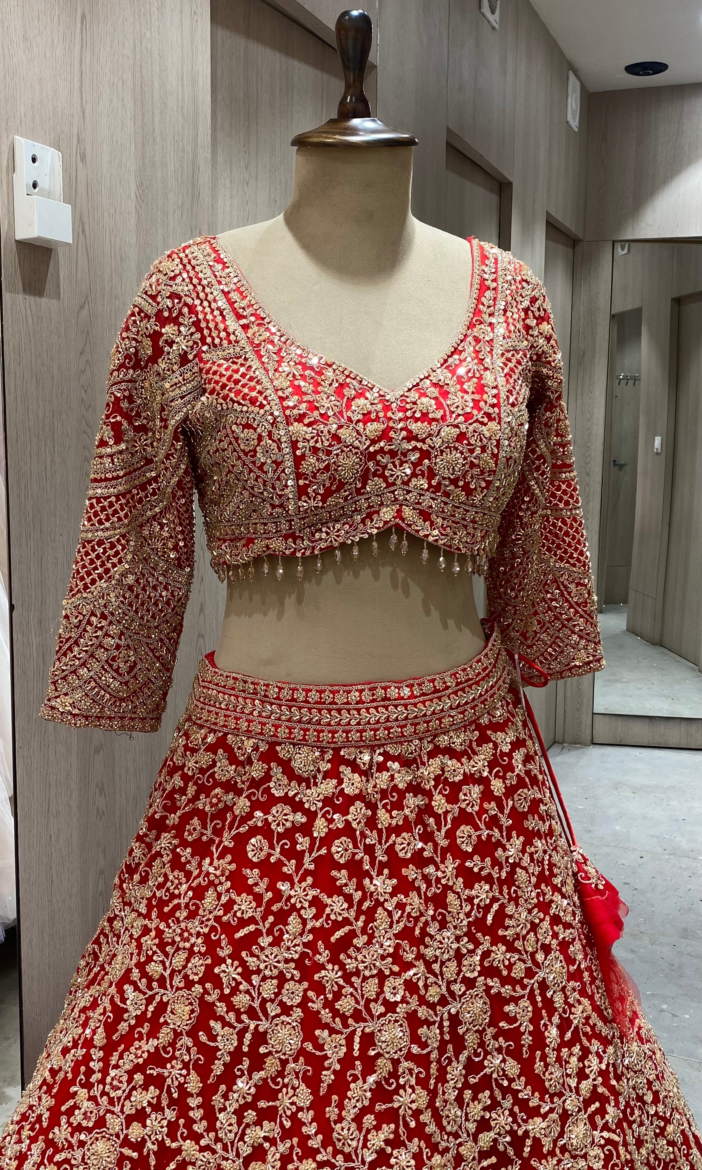 Red Lehenga
