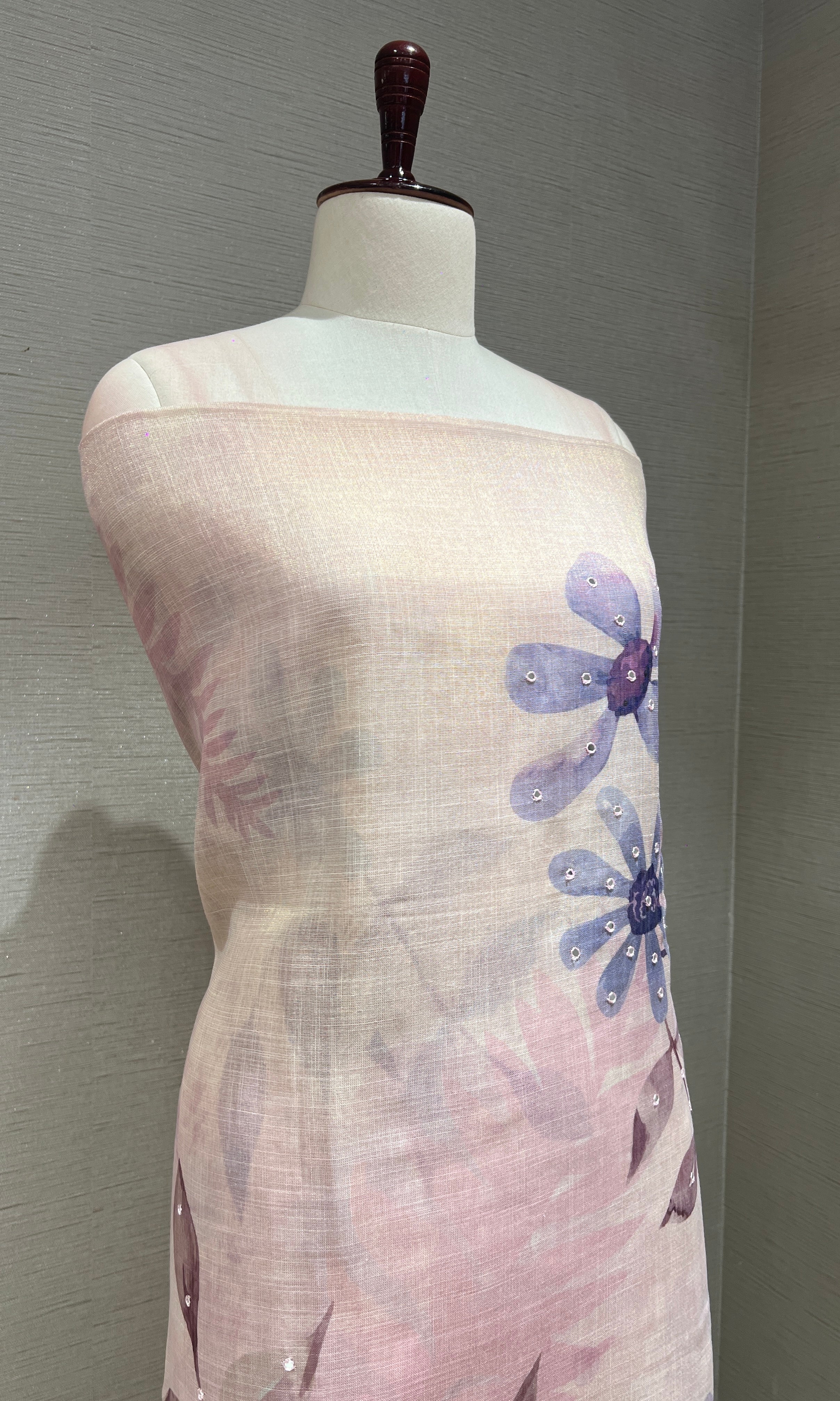 Purple dress material