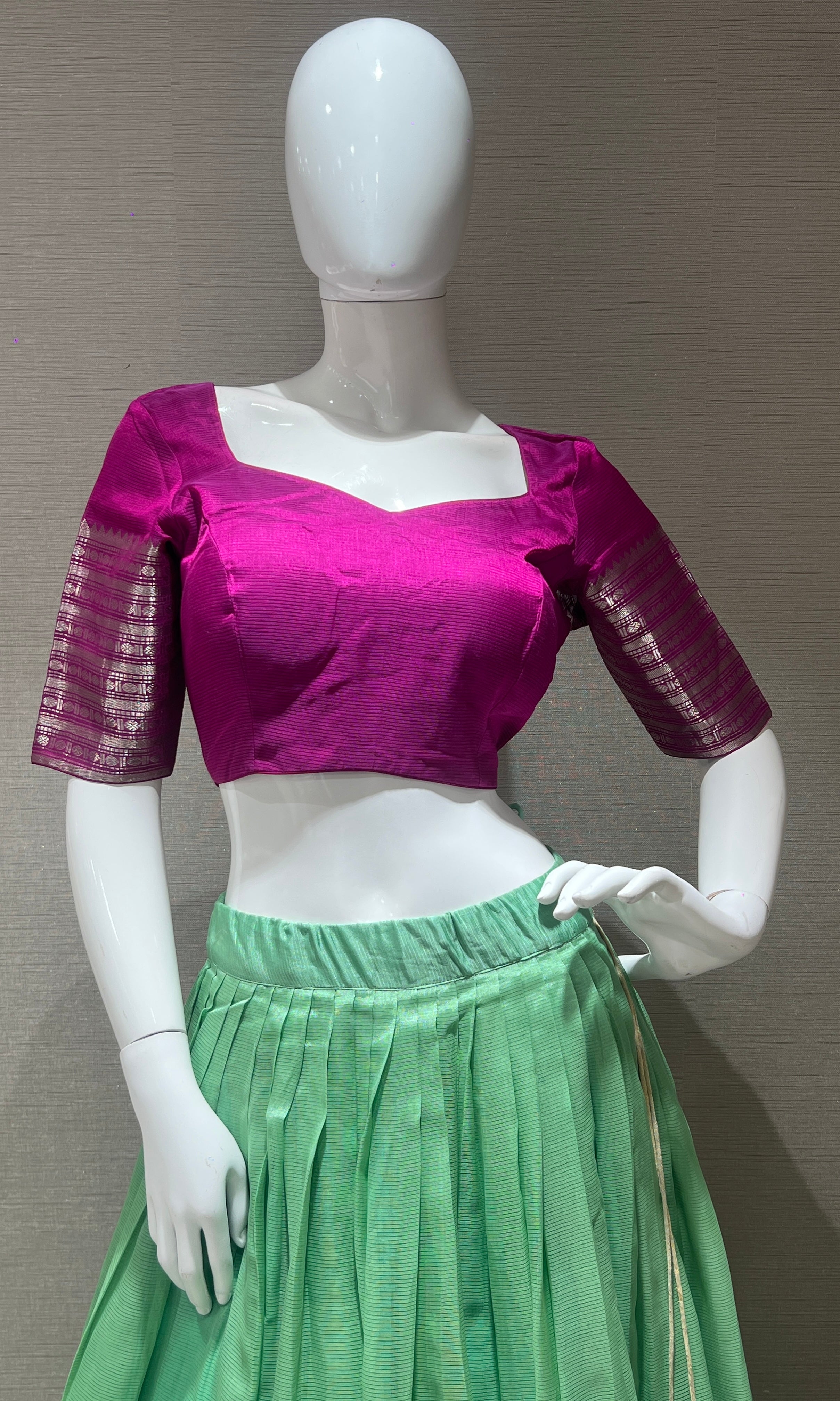 Pista green Lehenga