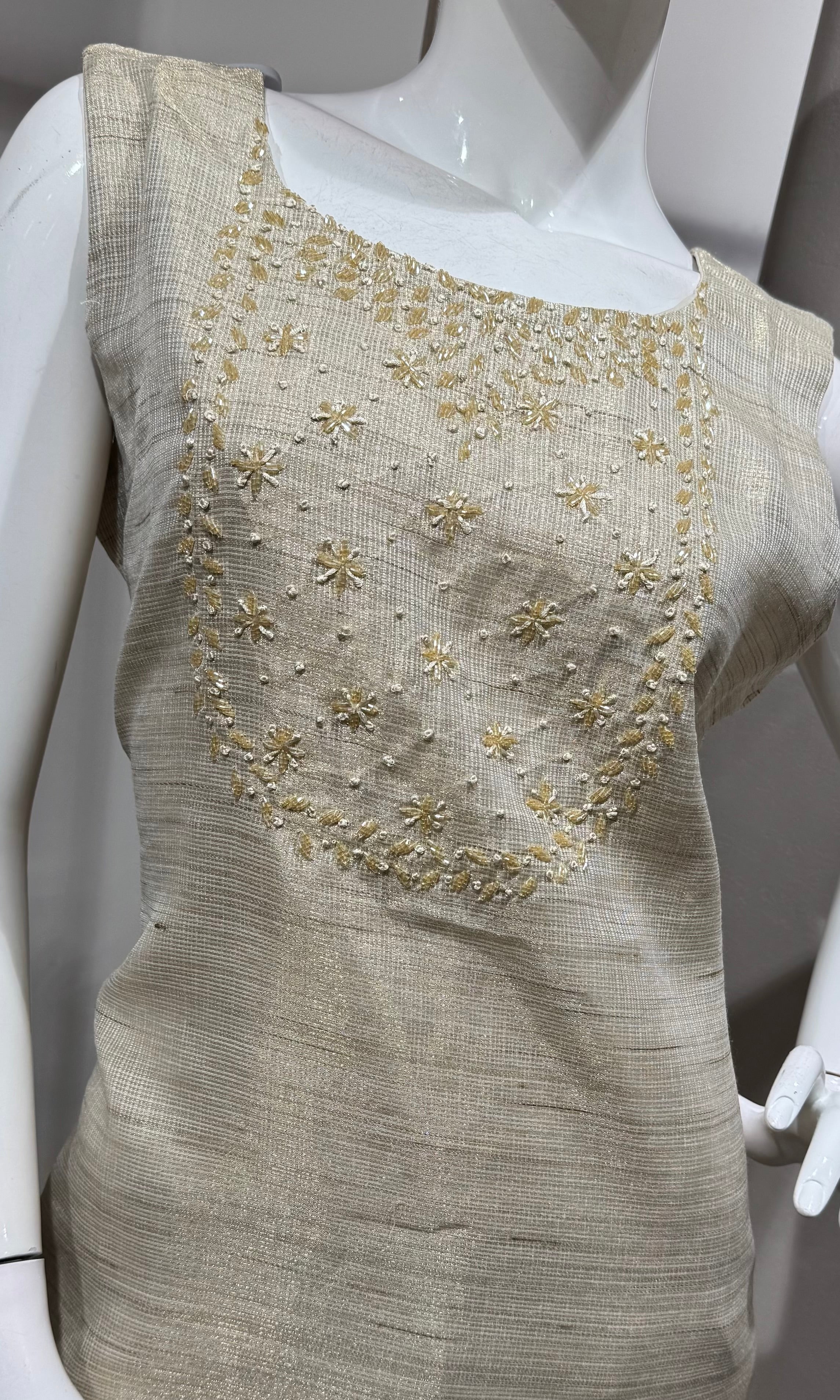 Fawn Golden Shimmer Ethnic Wear kurta set