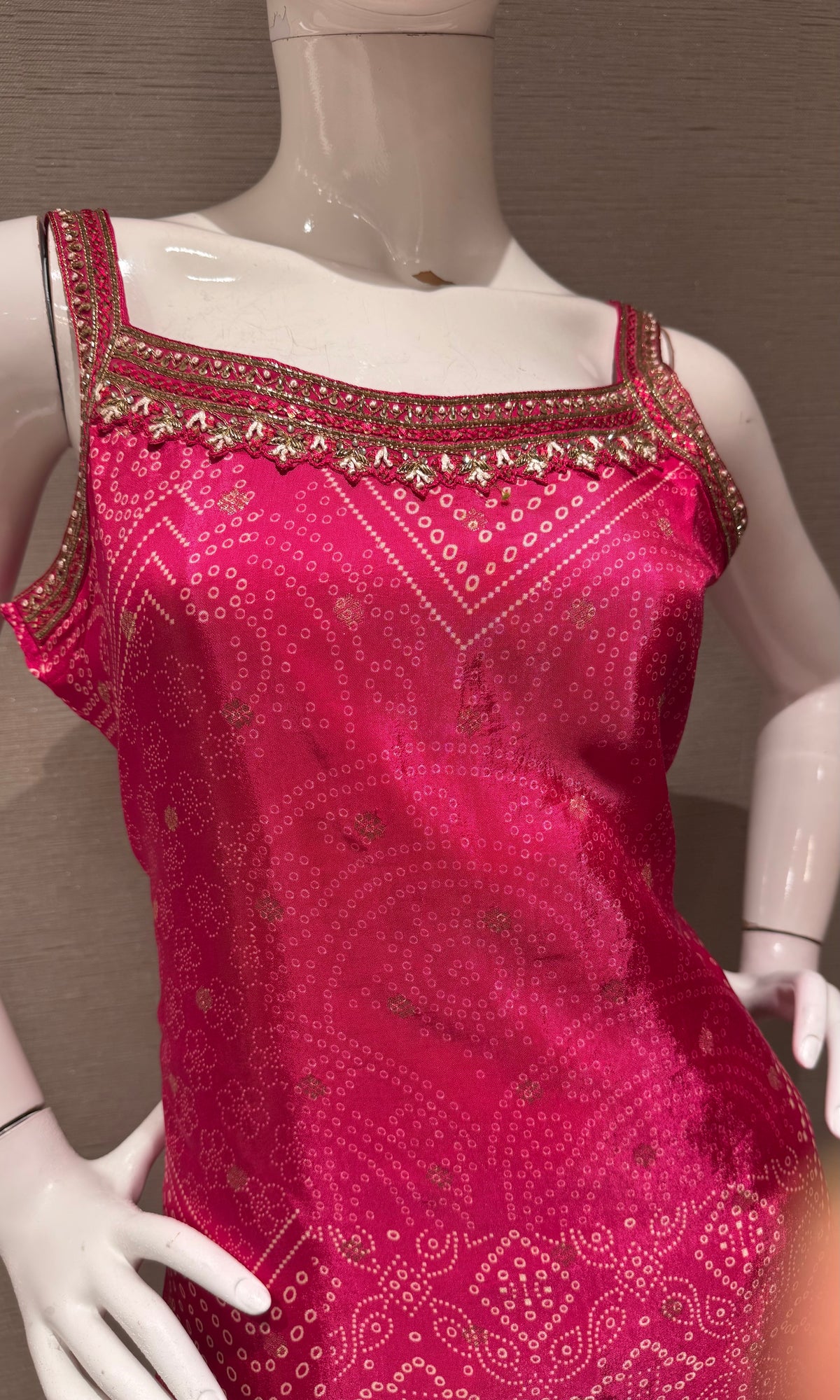 Pink Raw Silk Kurta Set with Banarasi Dupatta