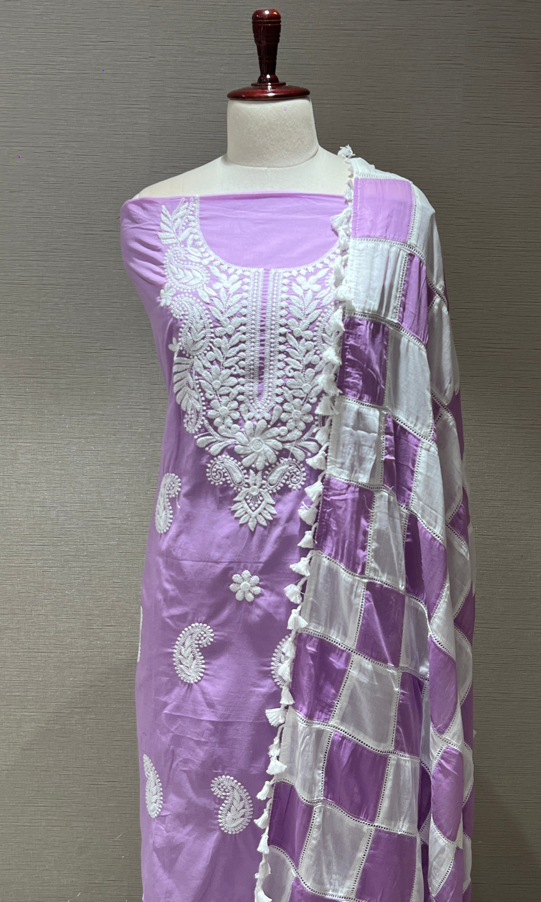 Lavender dress material