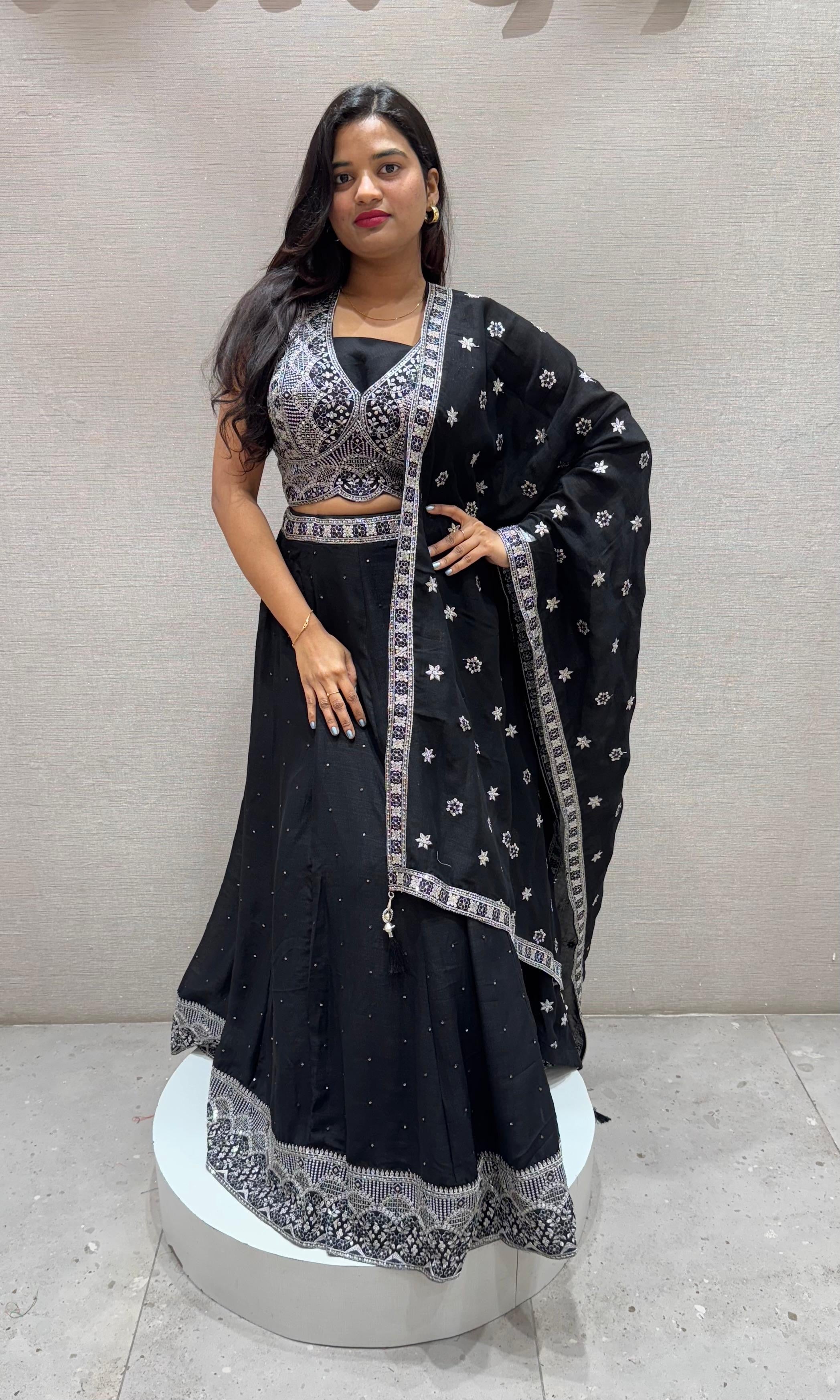 Black ELEGANT Lehenga