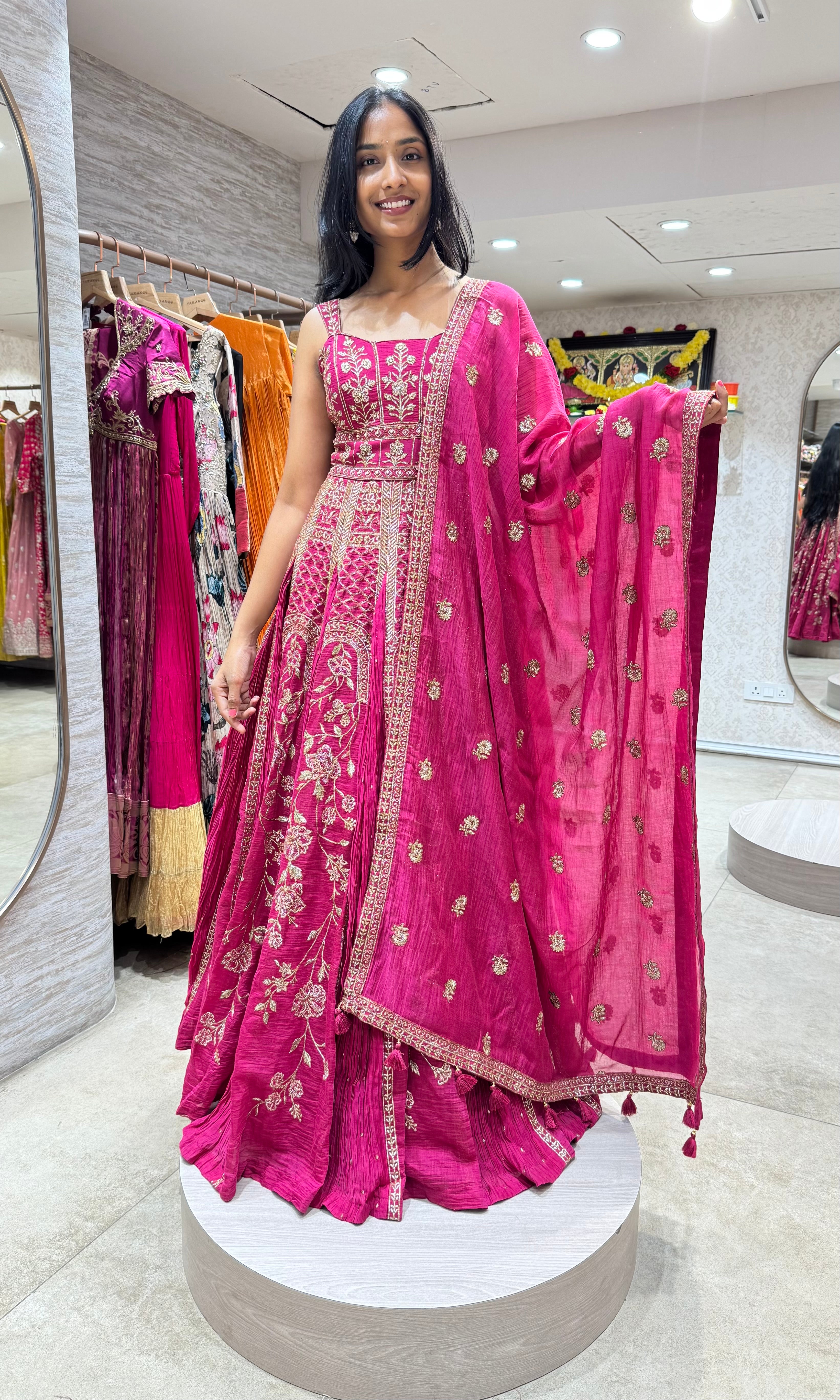 RANI EMBROIDERED ANARKALI SET