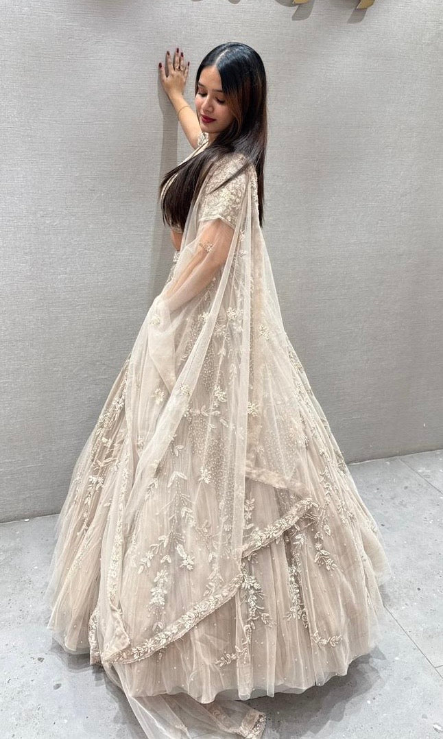 Beige Lehenga