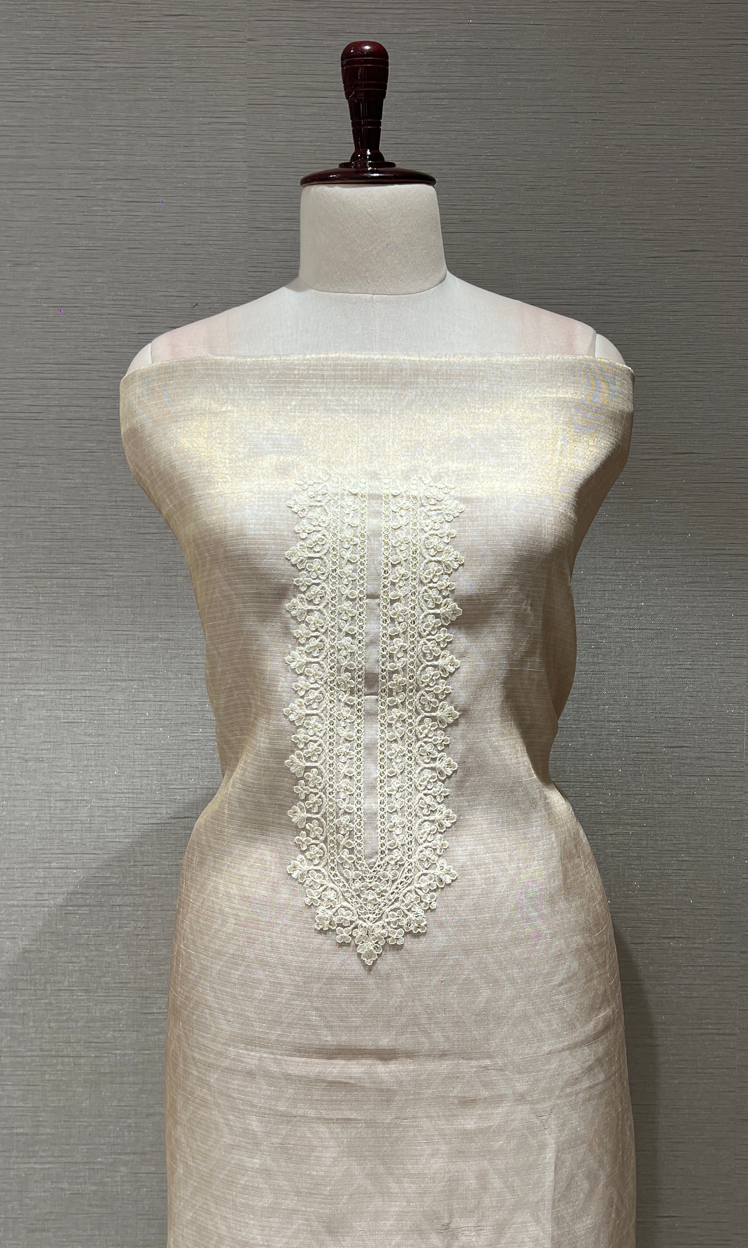 Ivory dress material