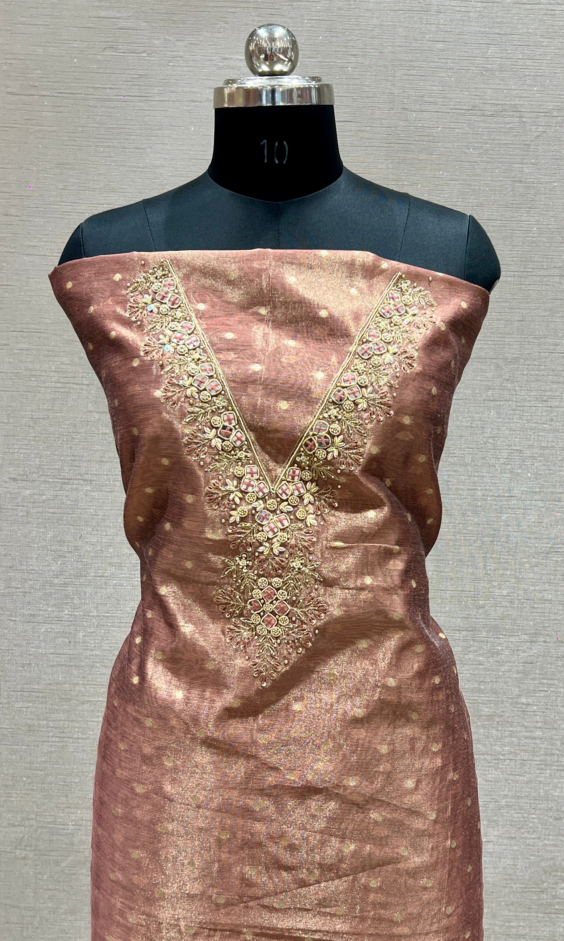 copper dress material
