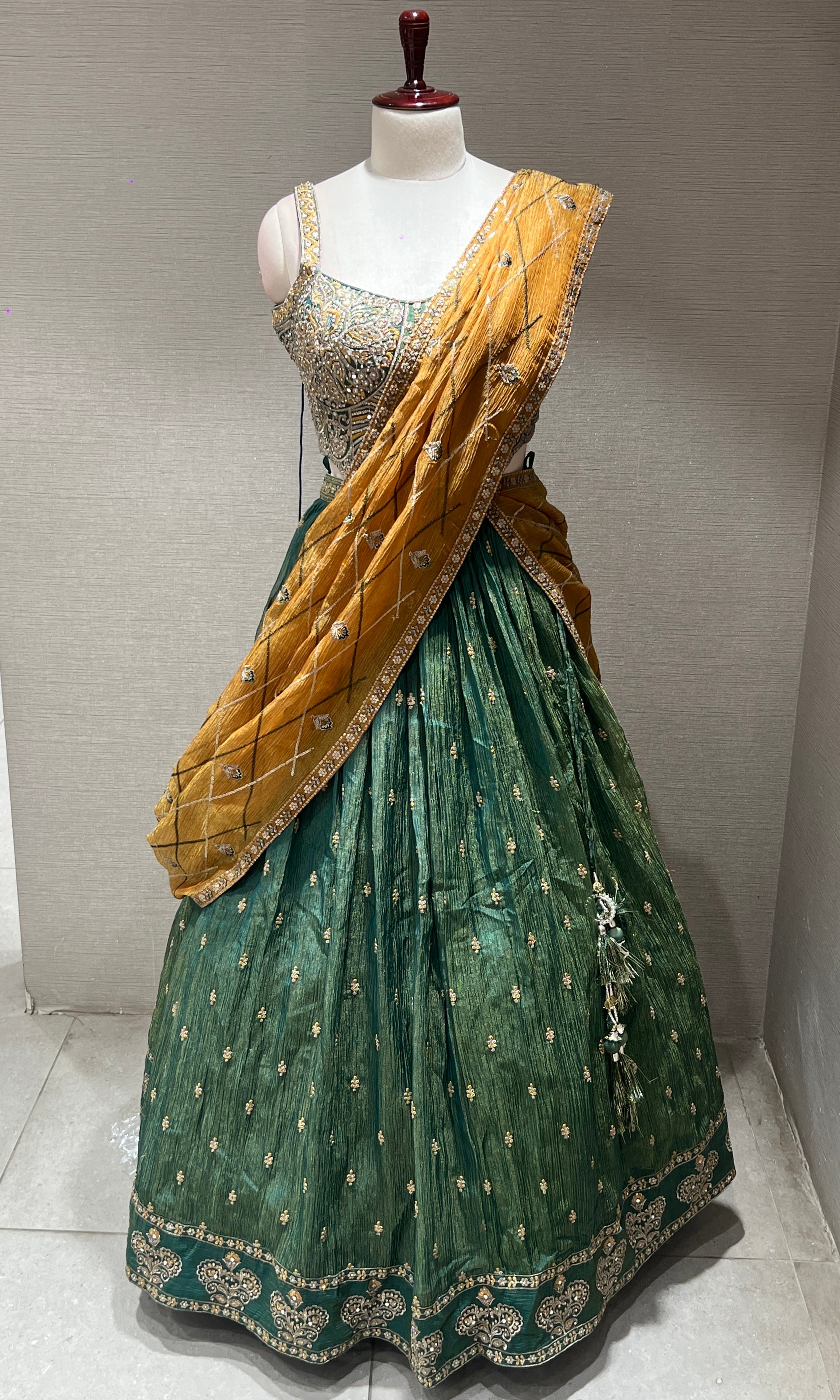 Green Lehenga