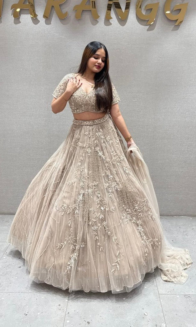 Beige Lehenga