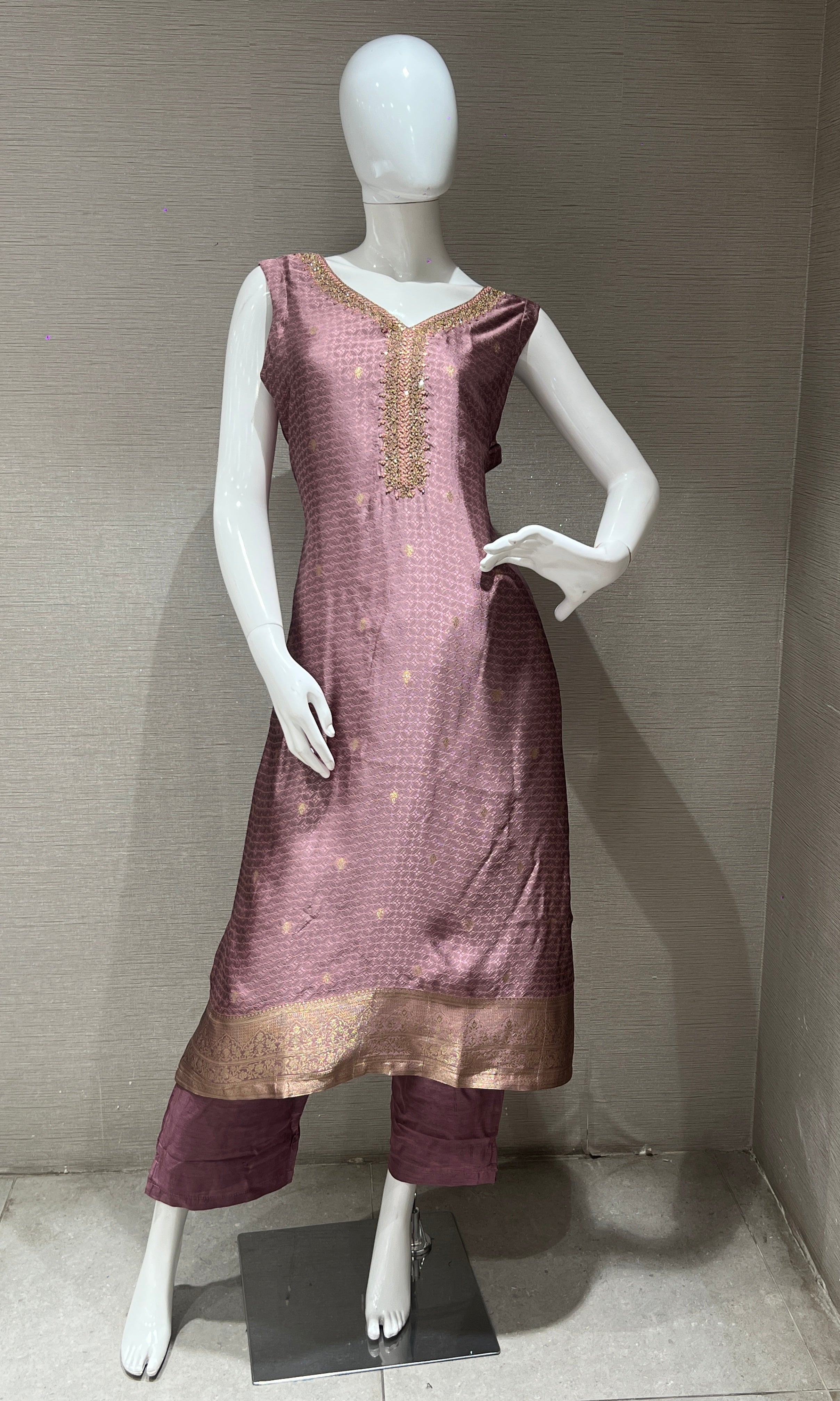 Purple kurta set