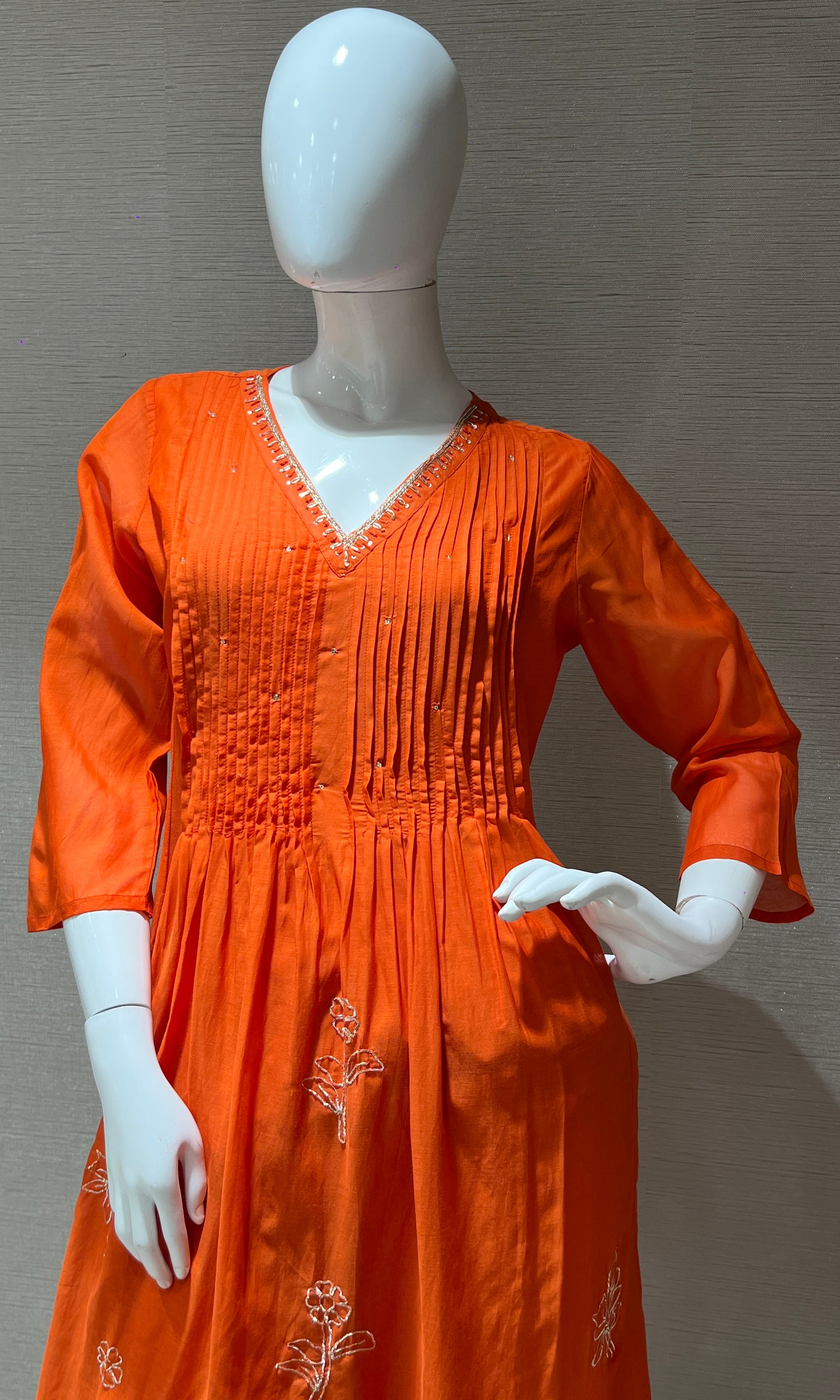 Orange kurta set