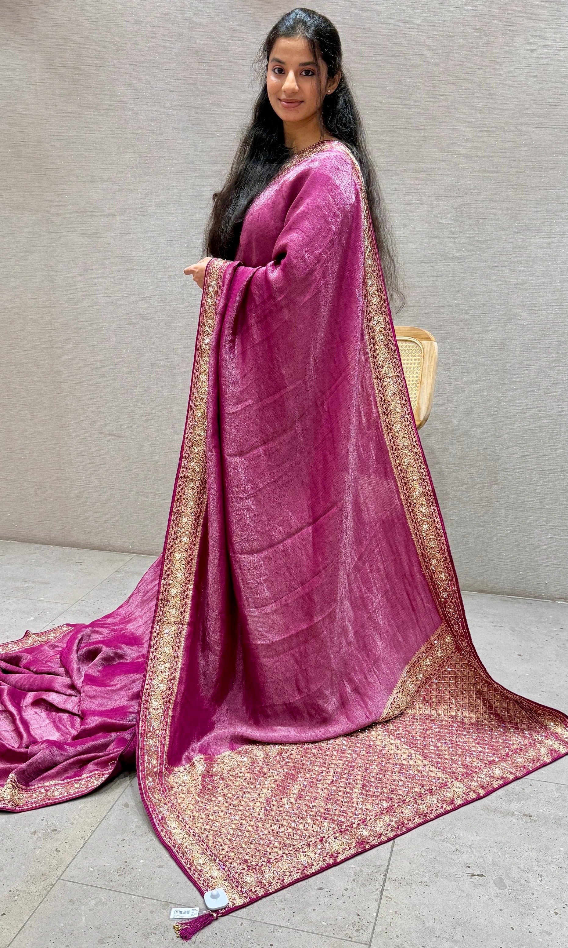 Wine saree