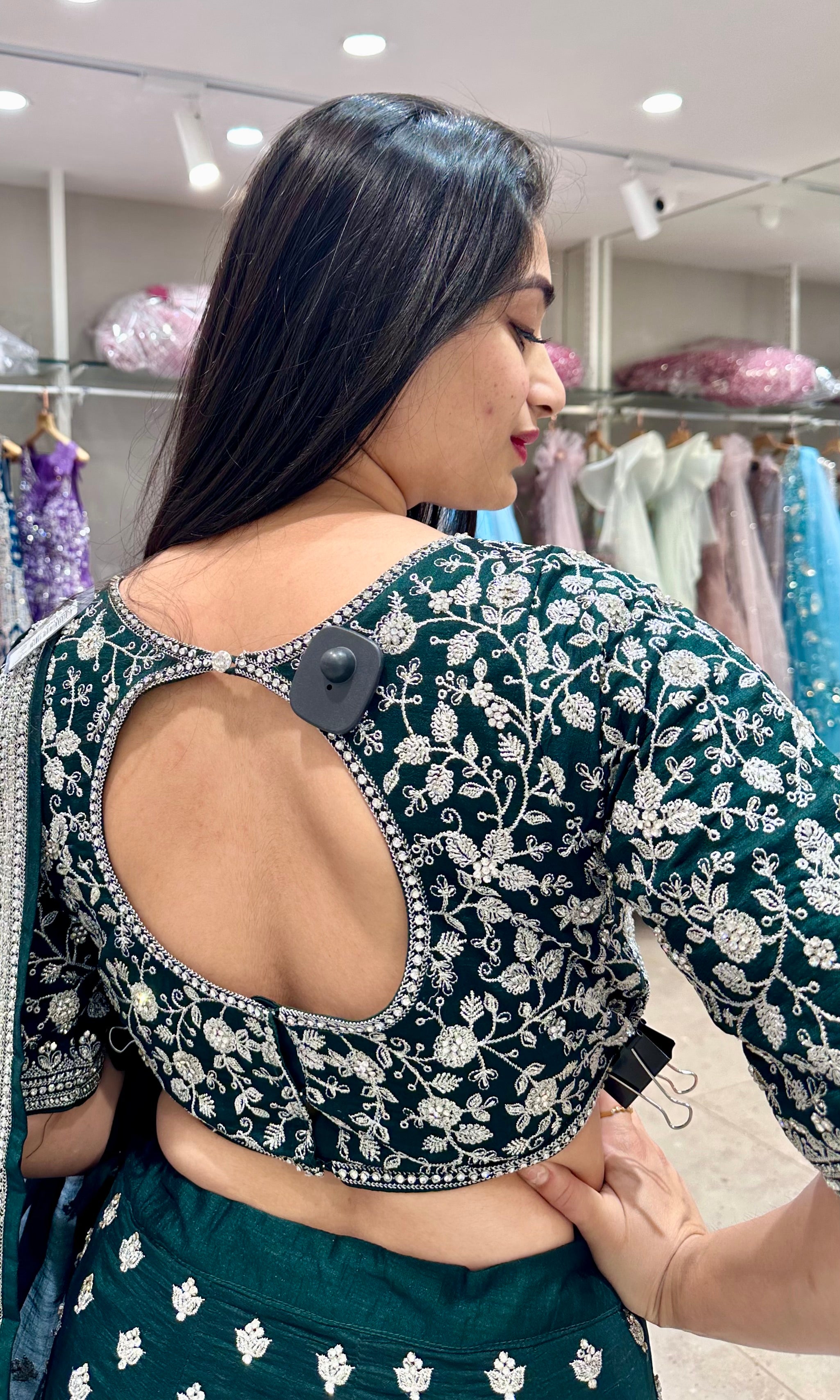 Green lehenga