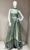 SEA GREEN EMBROIDERED ANARKALI LONG DRESS