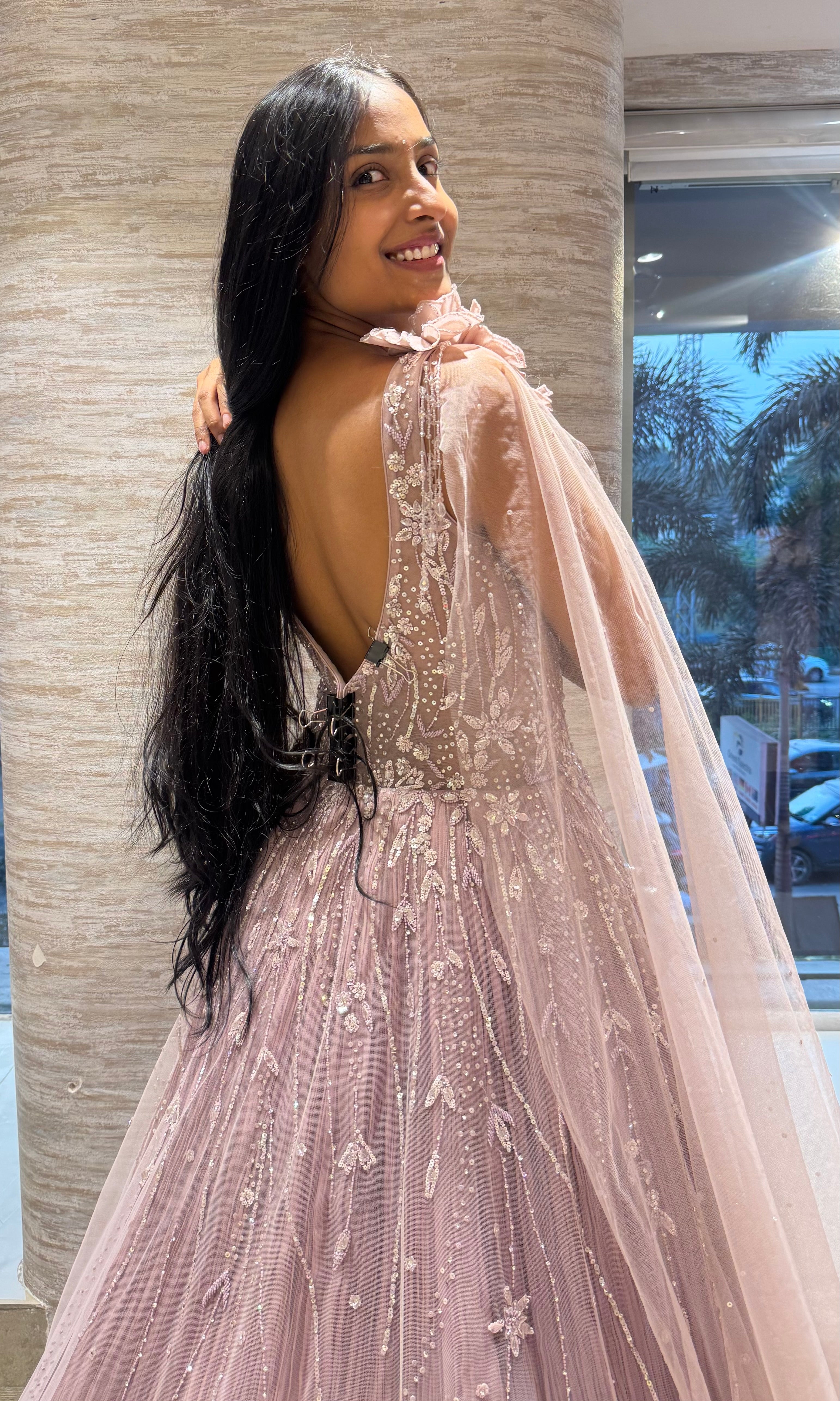 Onion pink EMBELLISHED Gown