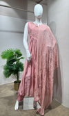 Blush Pink embroidered Anarkali kurta Set
