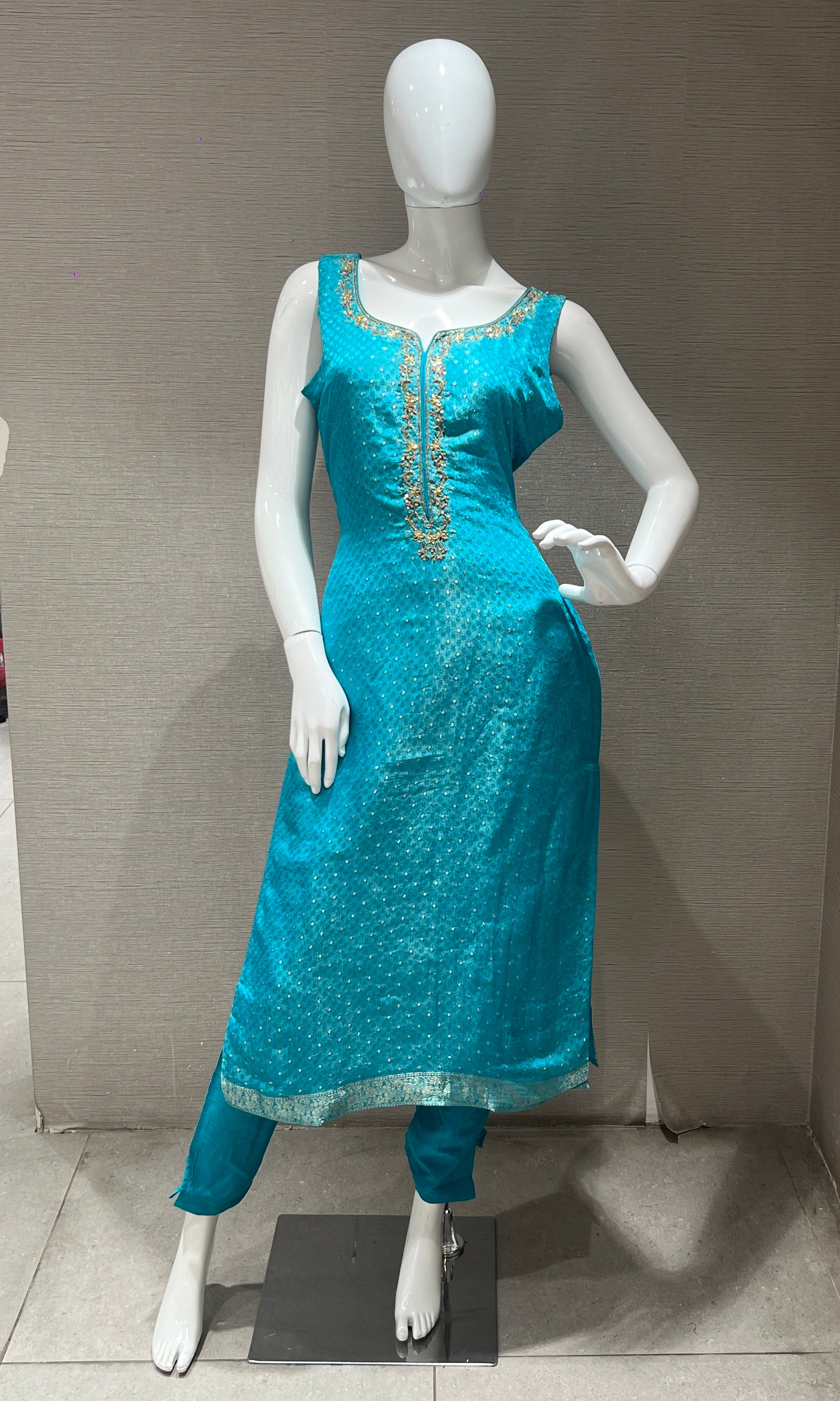 Sea Blue kurta set