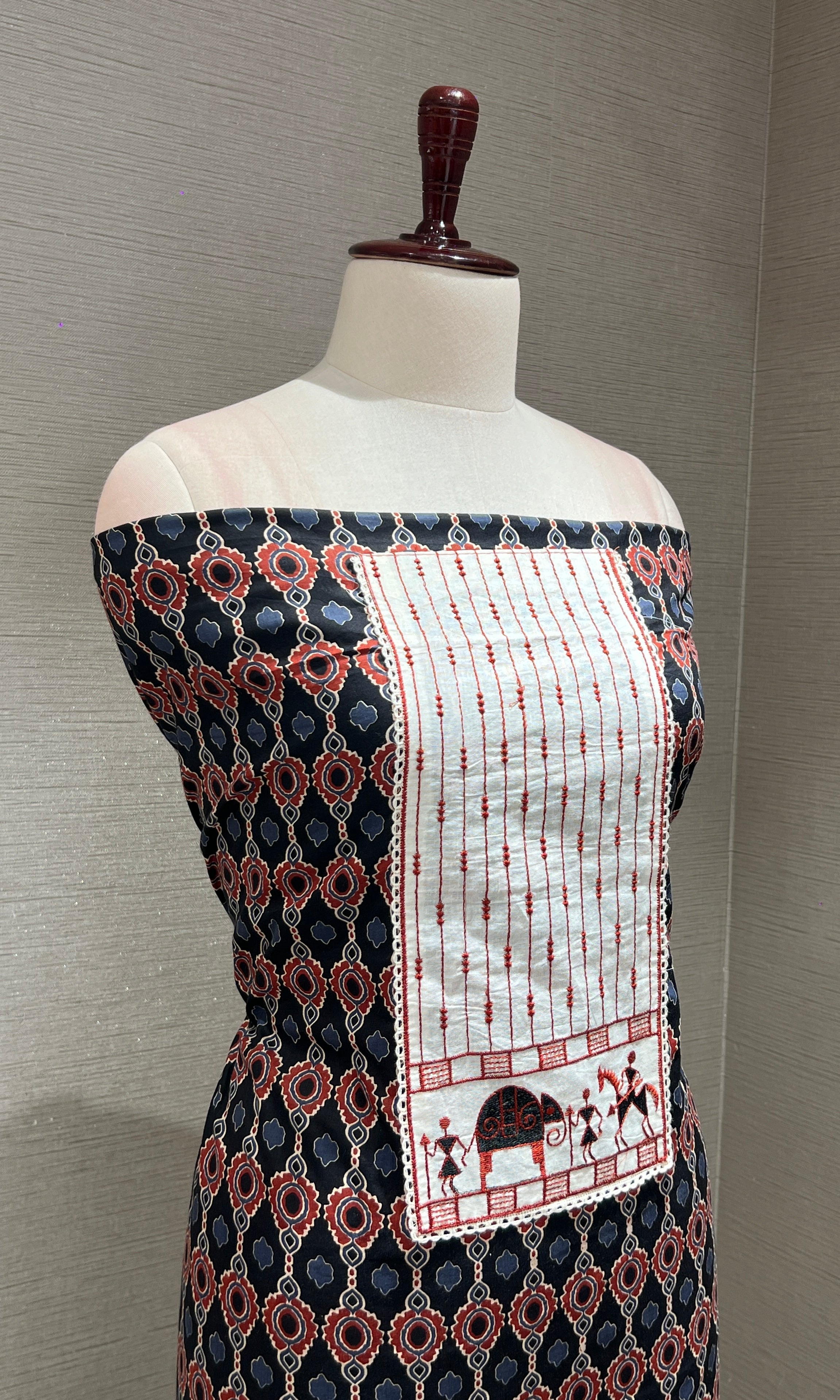 BLACK dress material