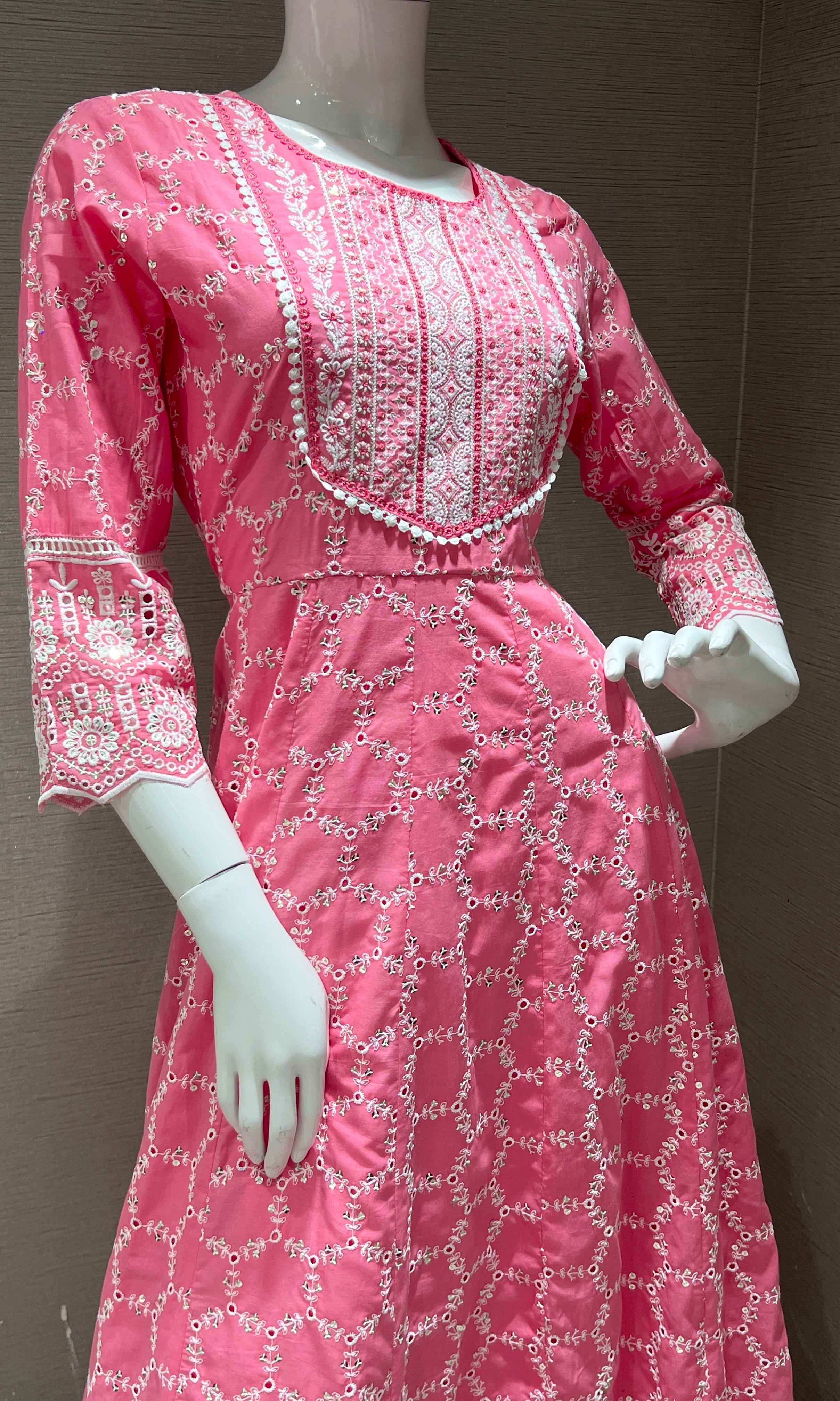 Pink Anarkali