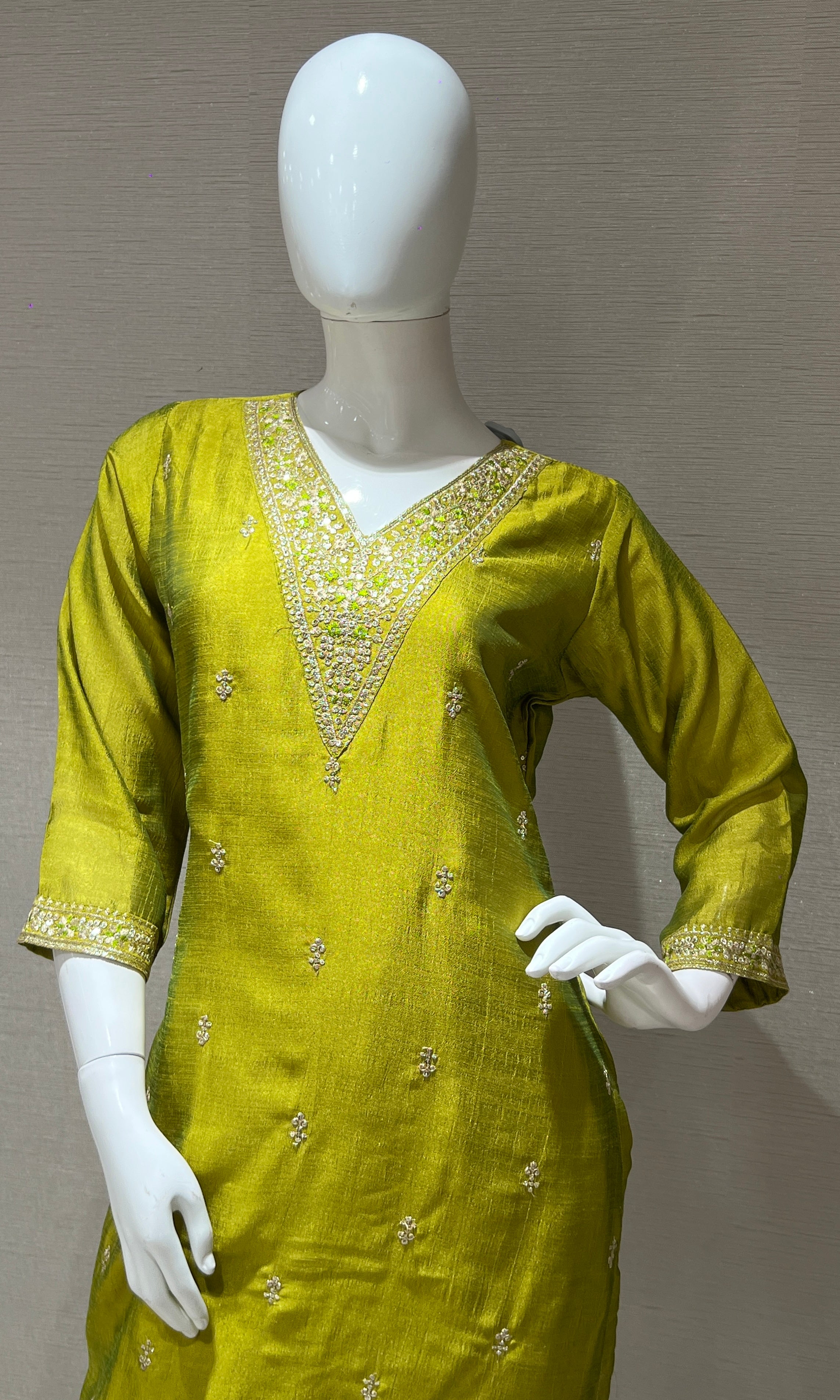 Mehandi Green kurta set