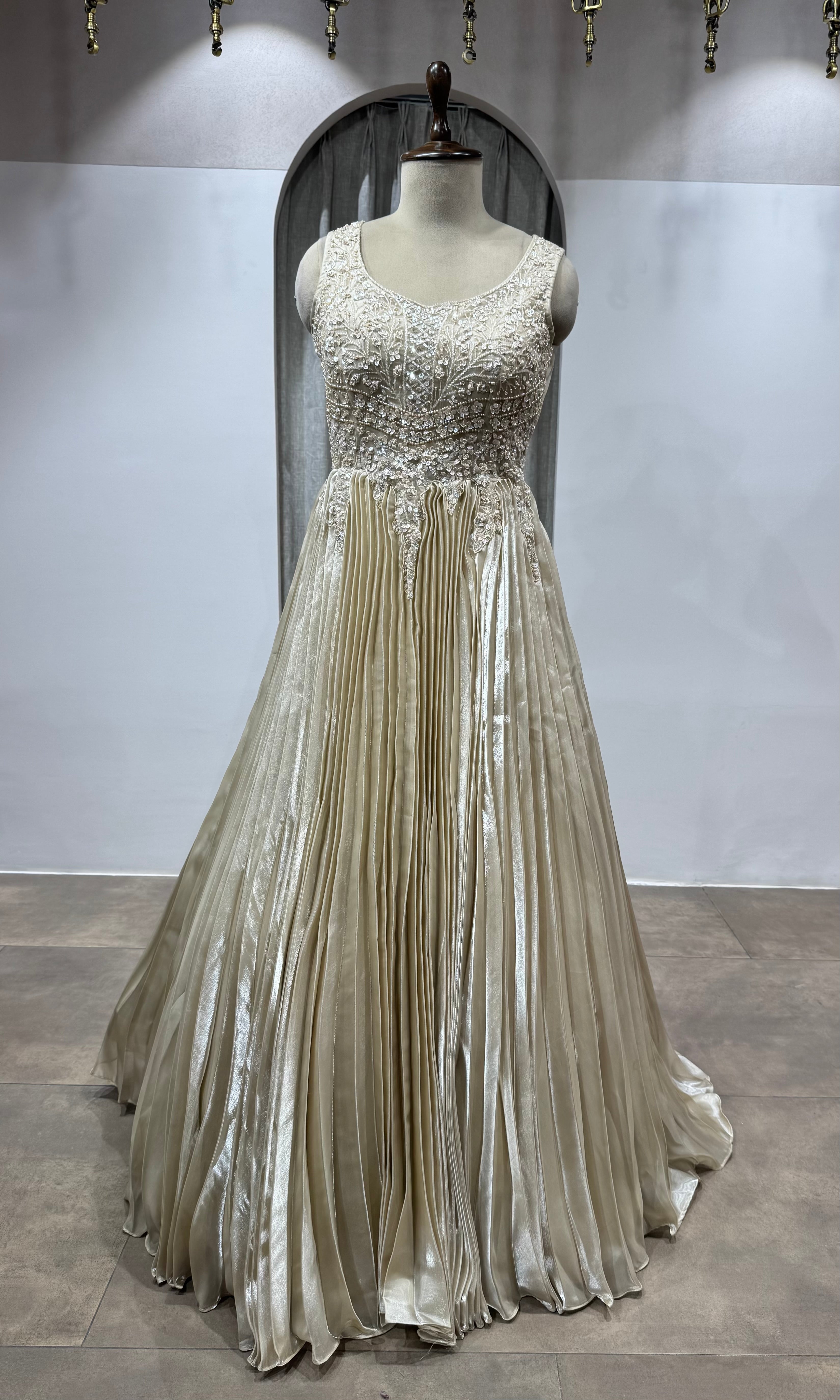 BEAGH Sequins Embroidered Gown