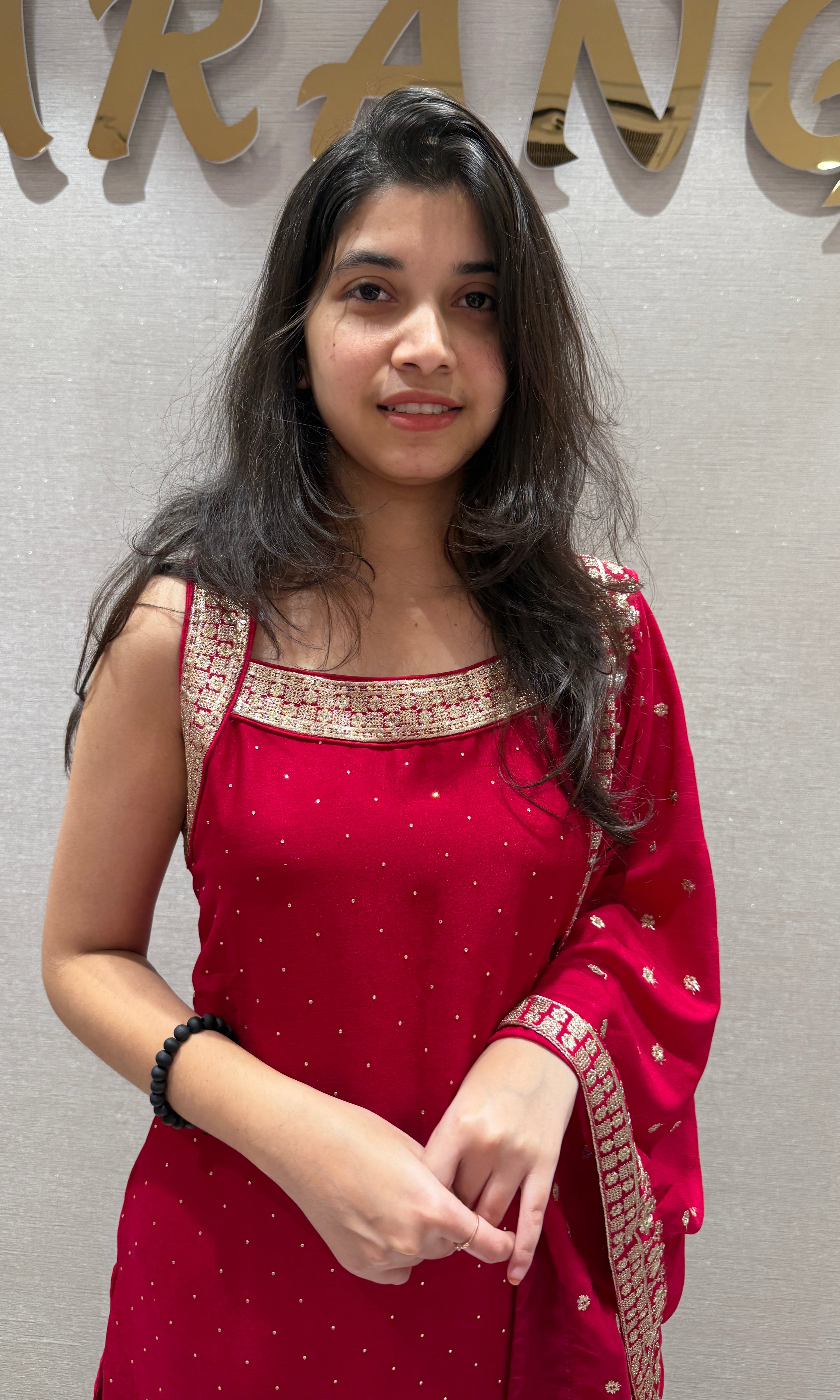 RANI PINK EMBROIDERED KURTA SET