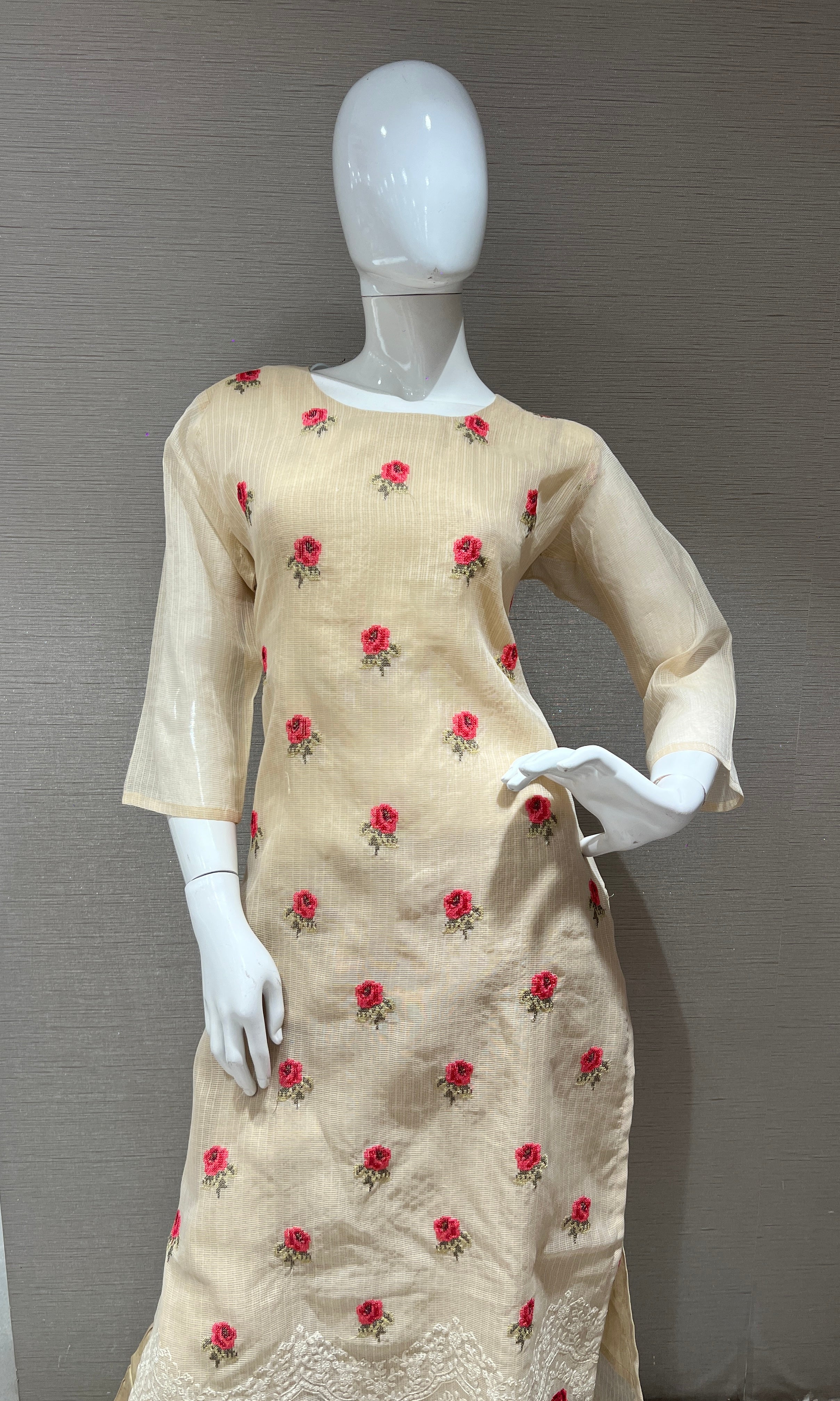 Ivory kurta set
