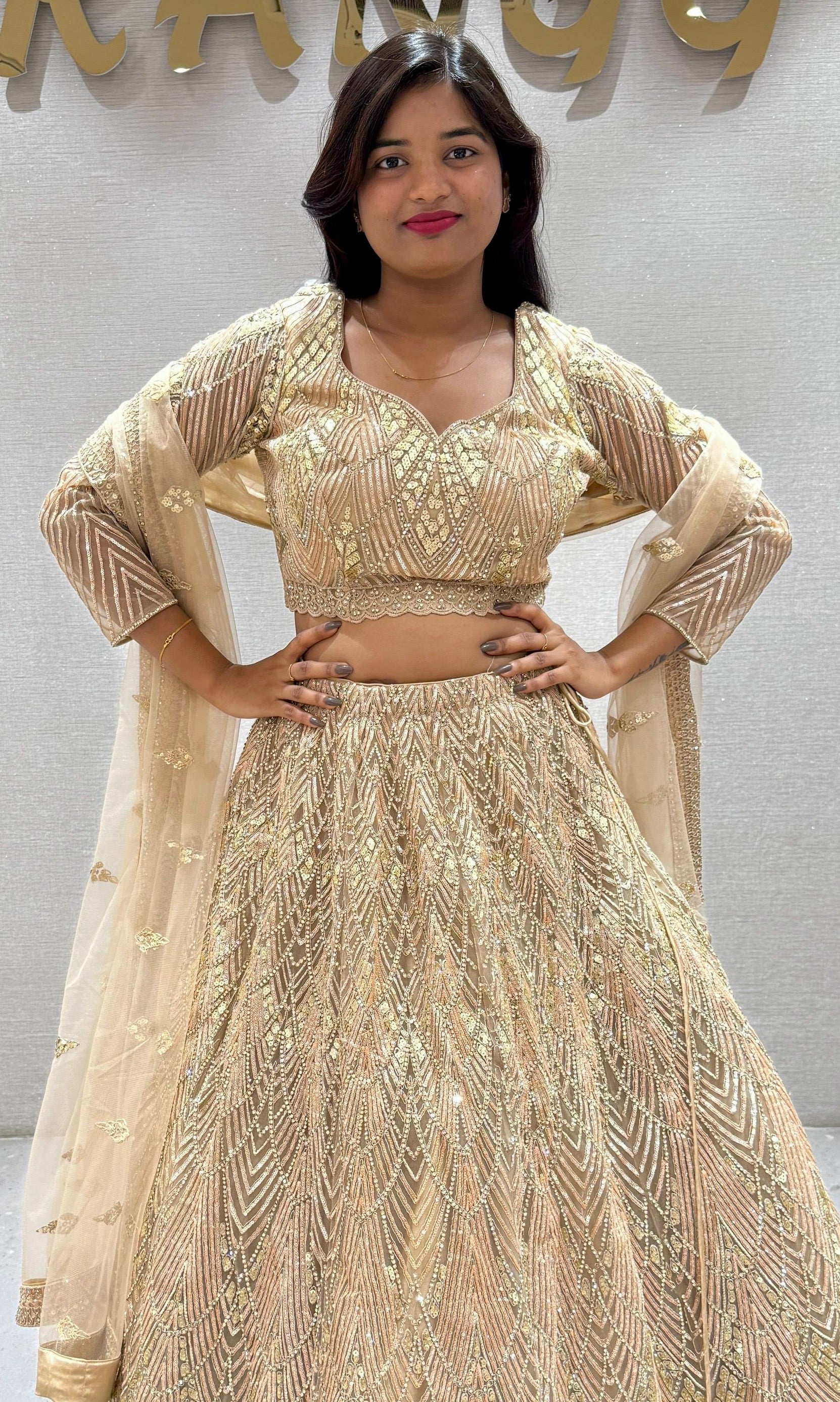 Fawn Lehenga