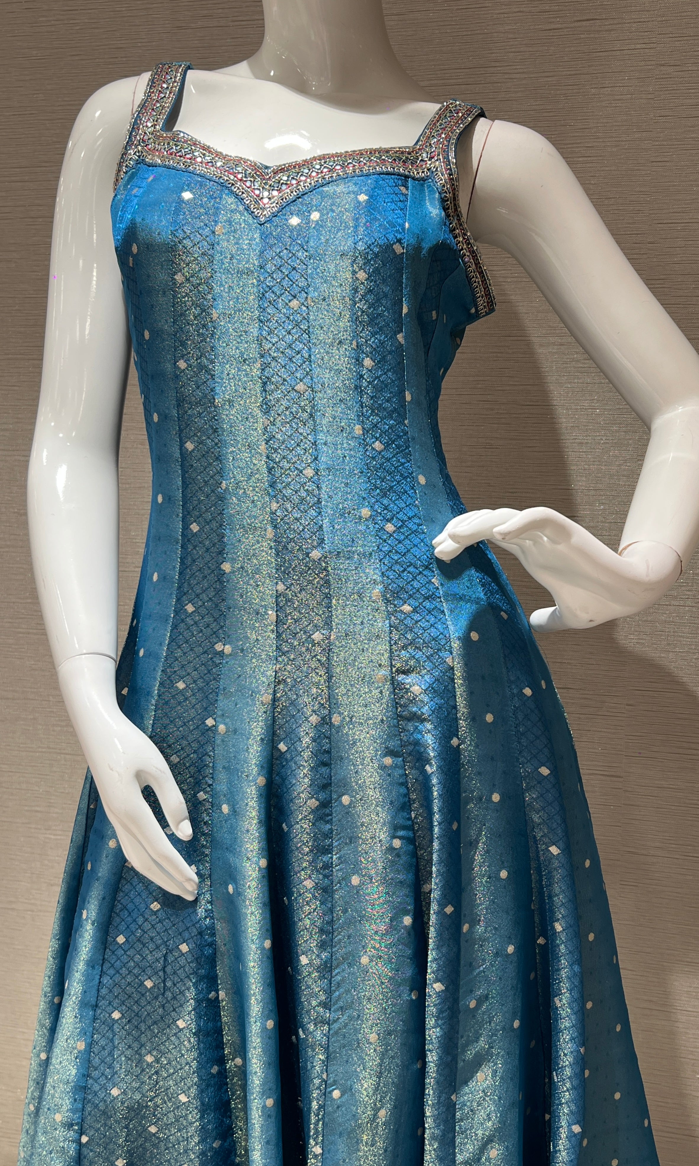 Blue Anarkali