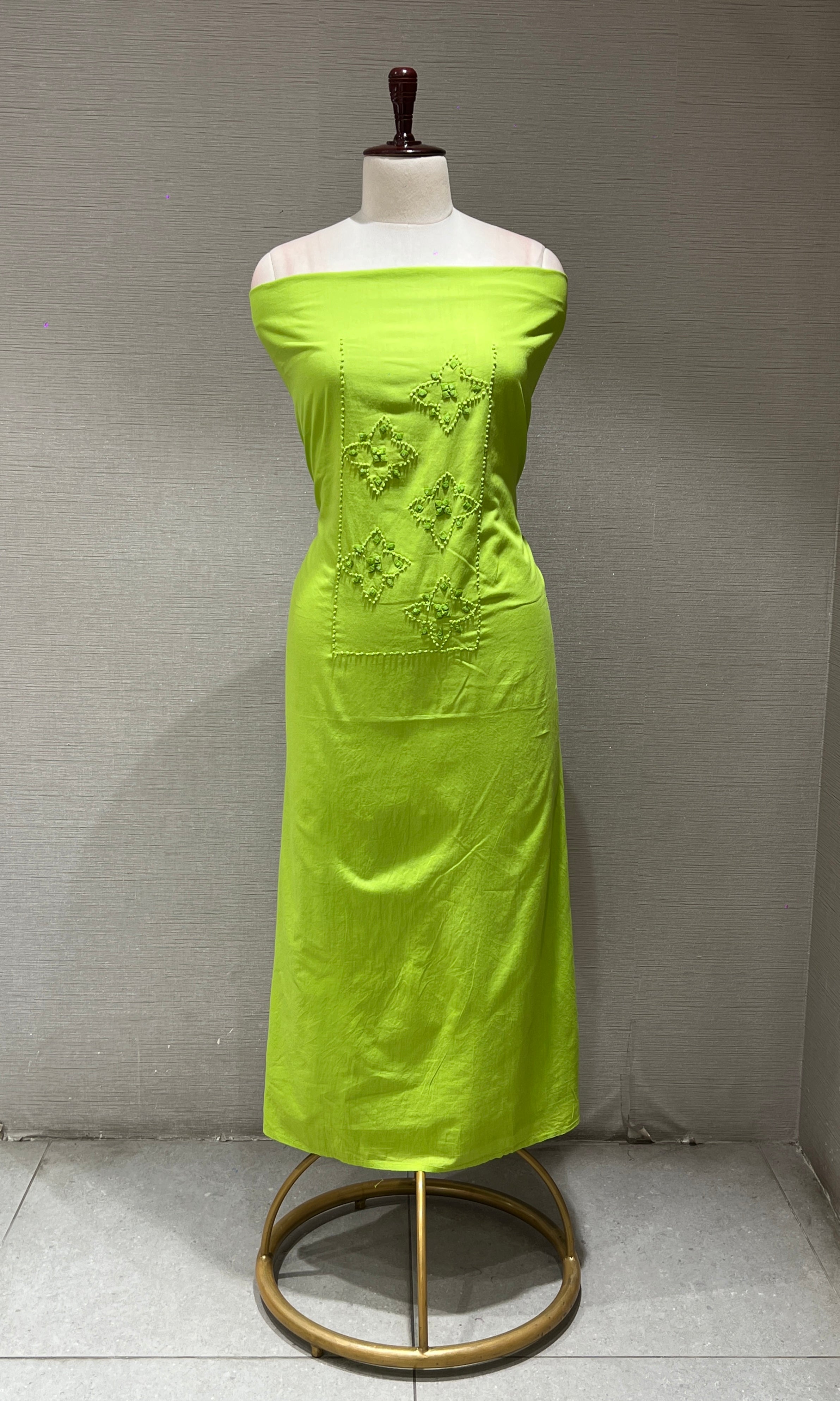 PARROT Green dress material
