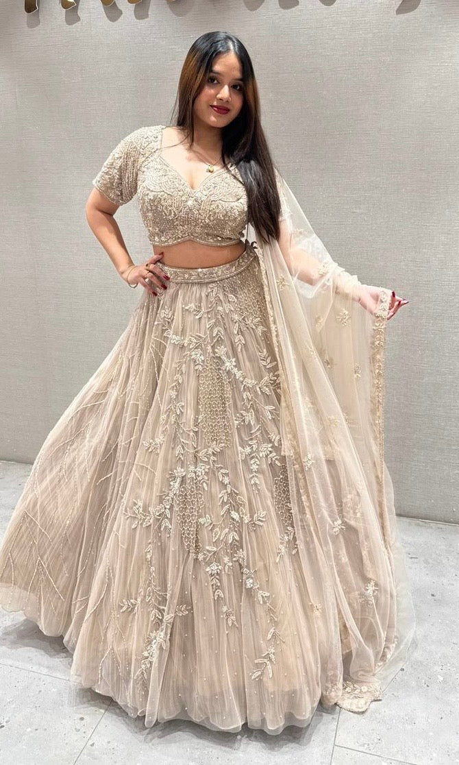 Beige Lehenga