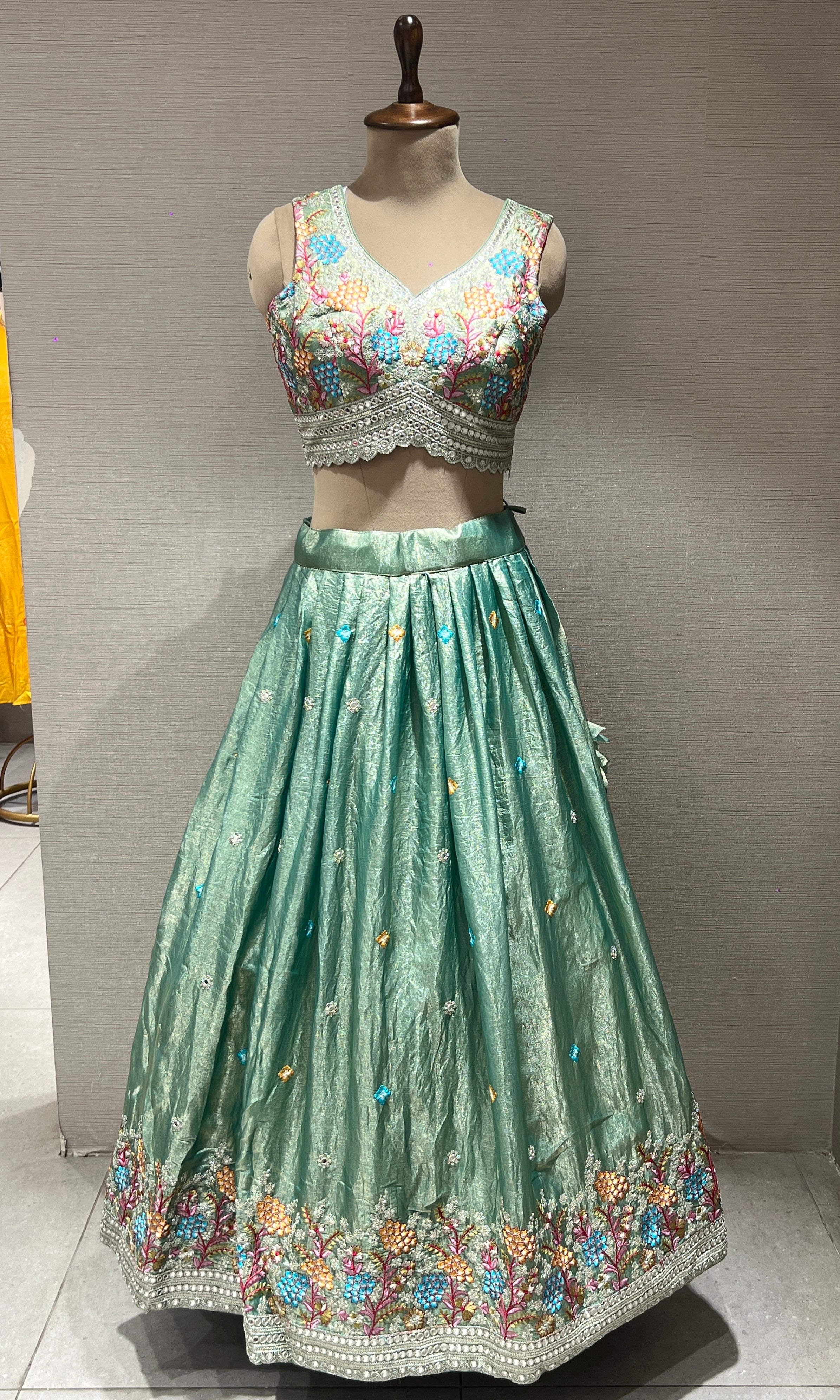 Light green Lehenga