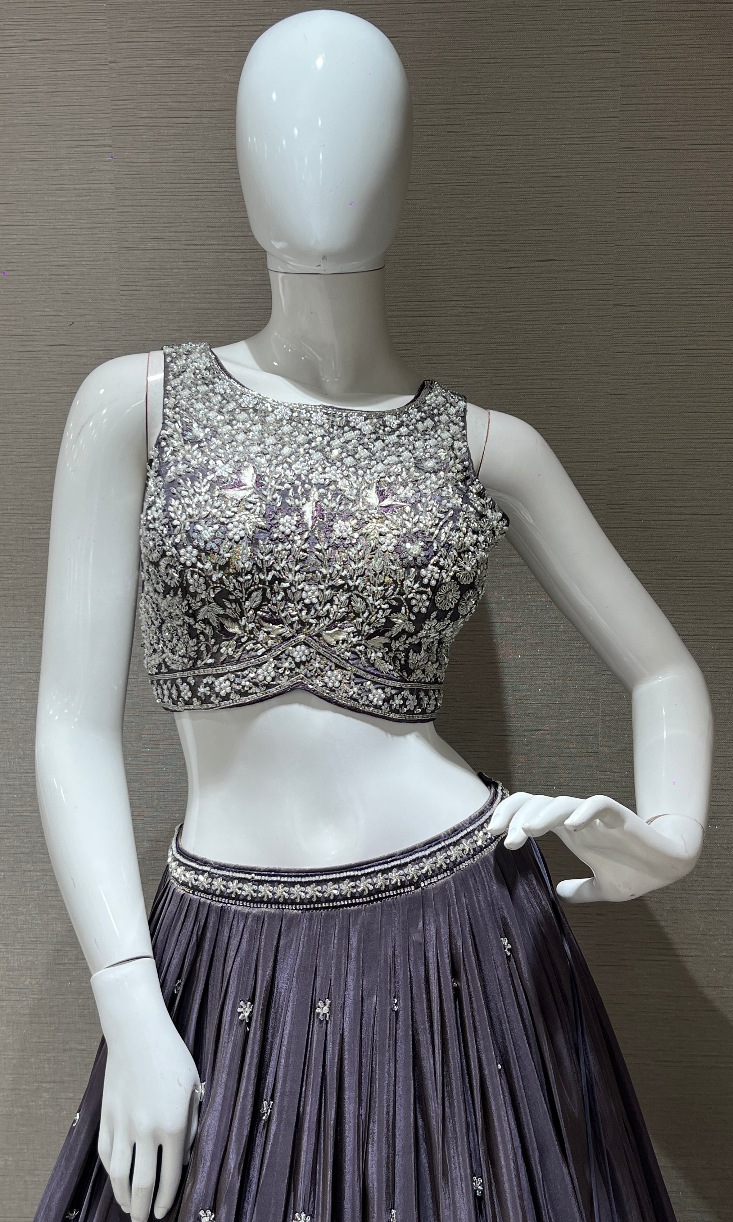 Grey Lehenga