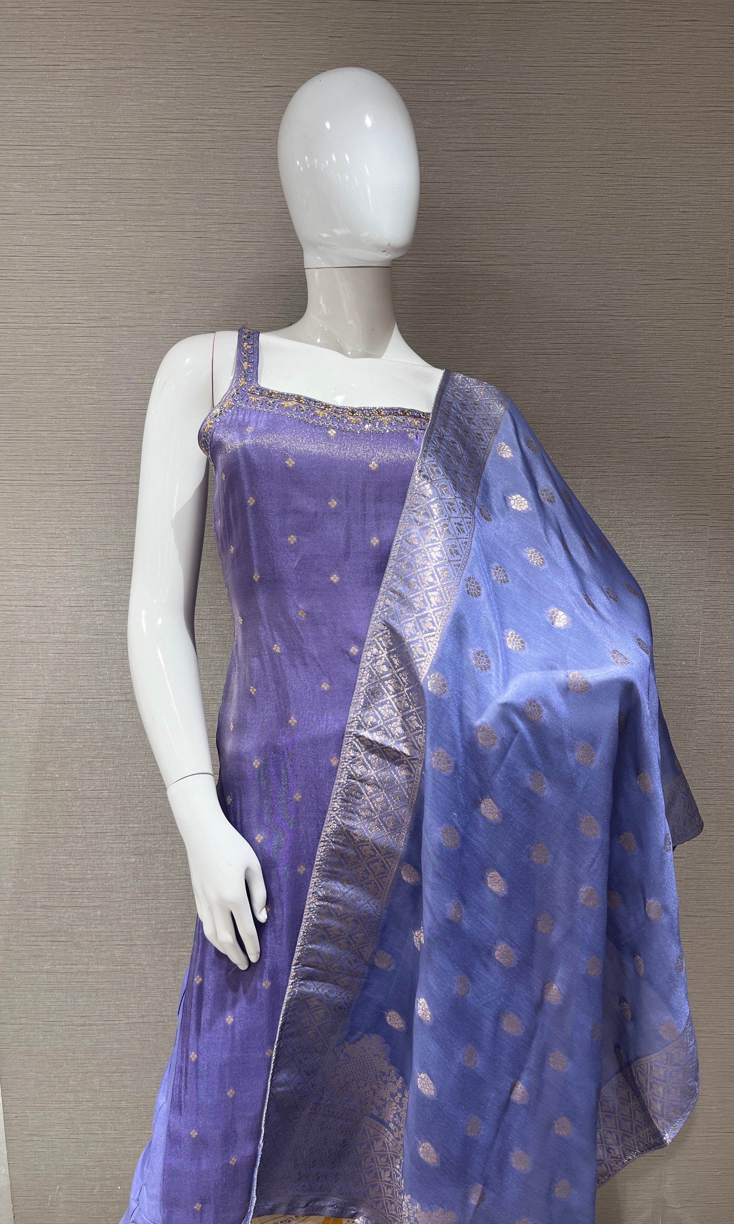 Purple kurta set
