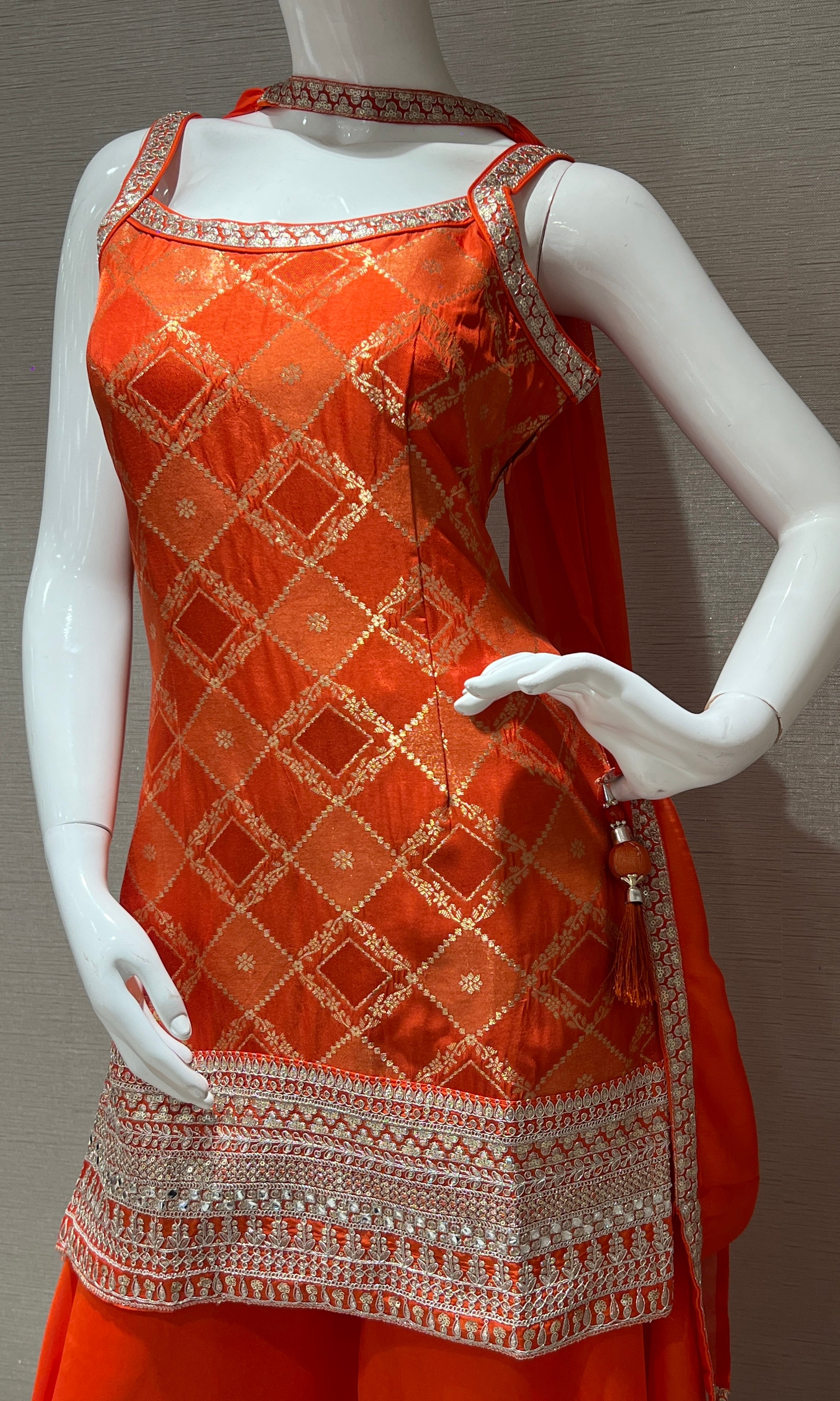 Orange palazzo