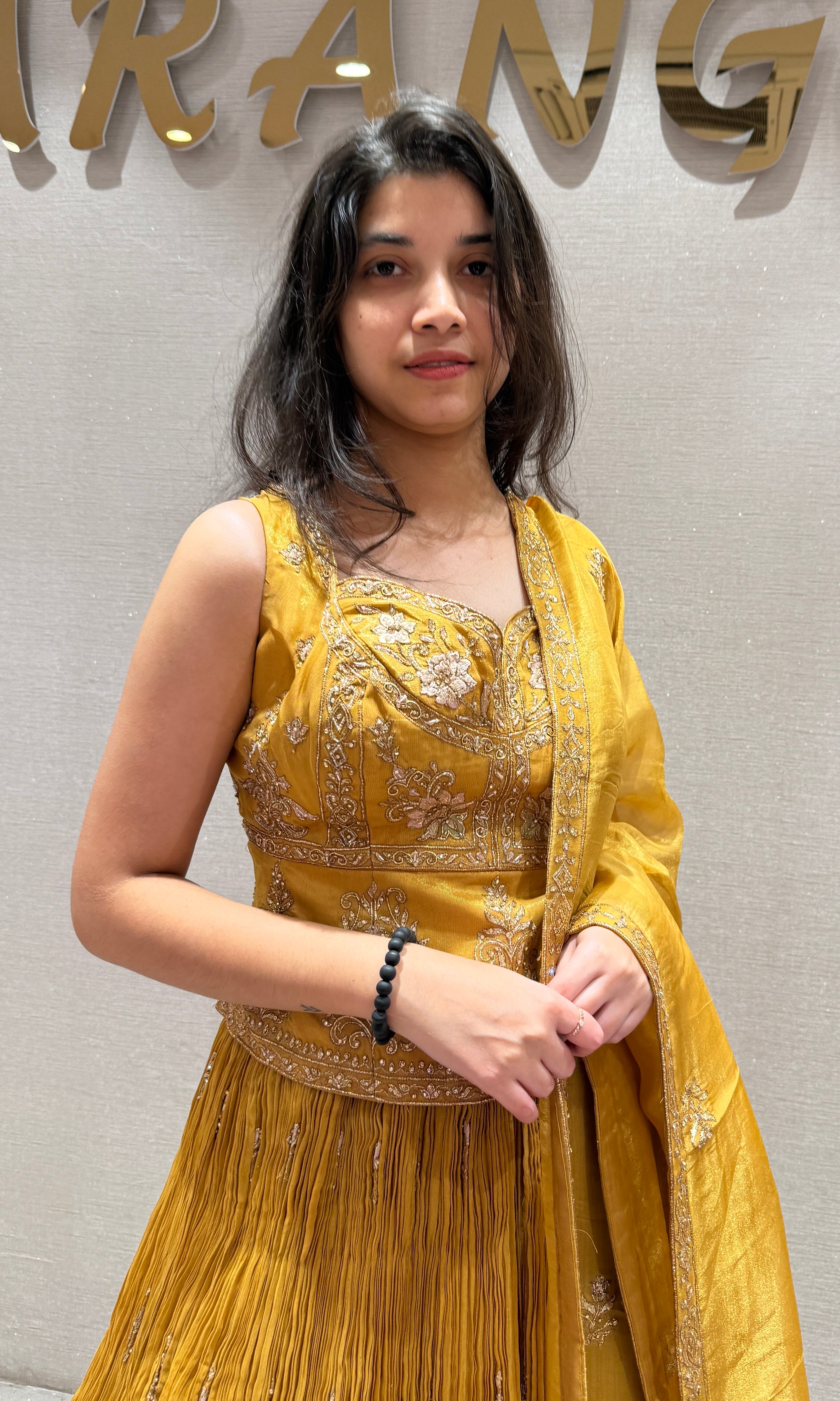 Mustard yellow Lehenga