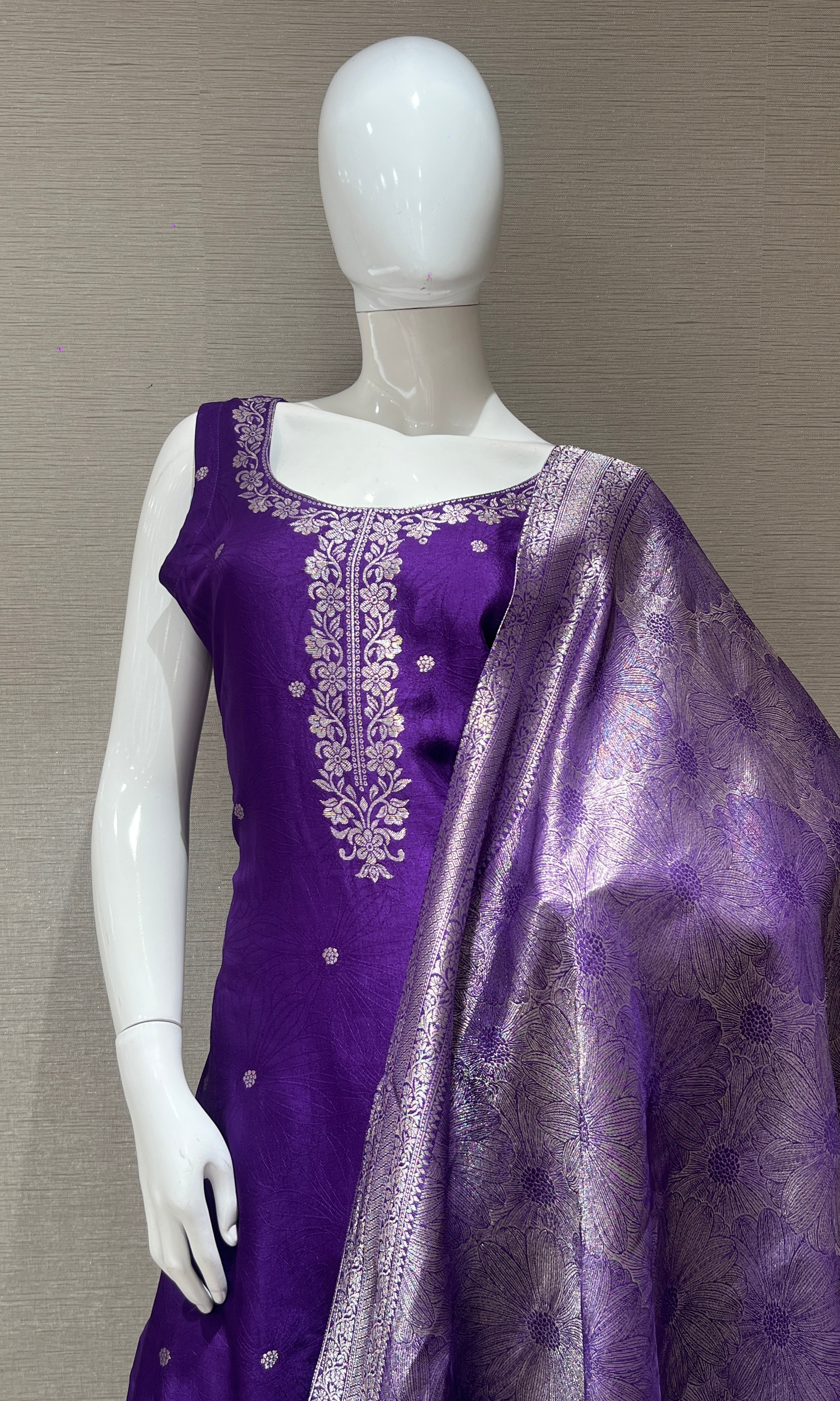 Purple kurta set